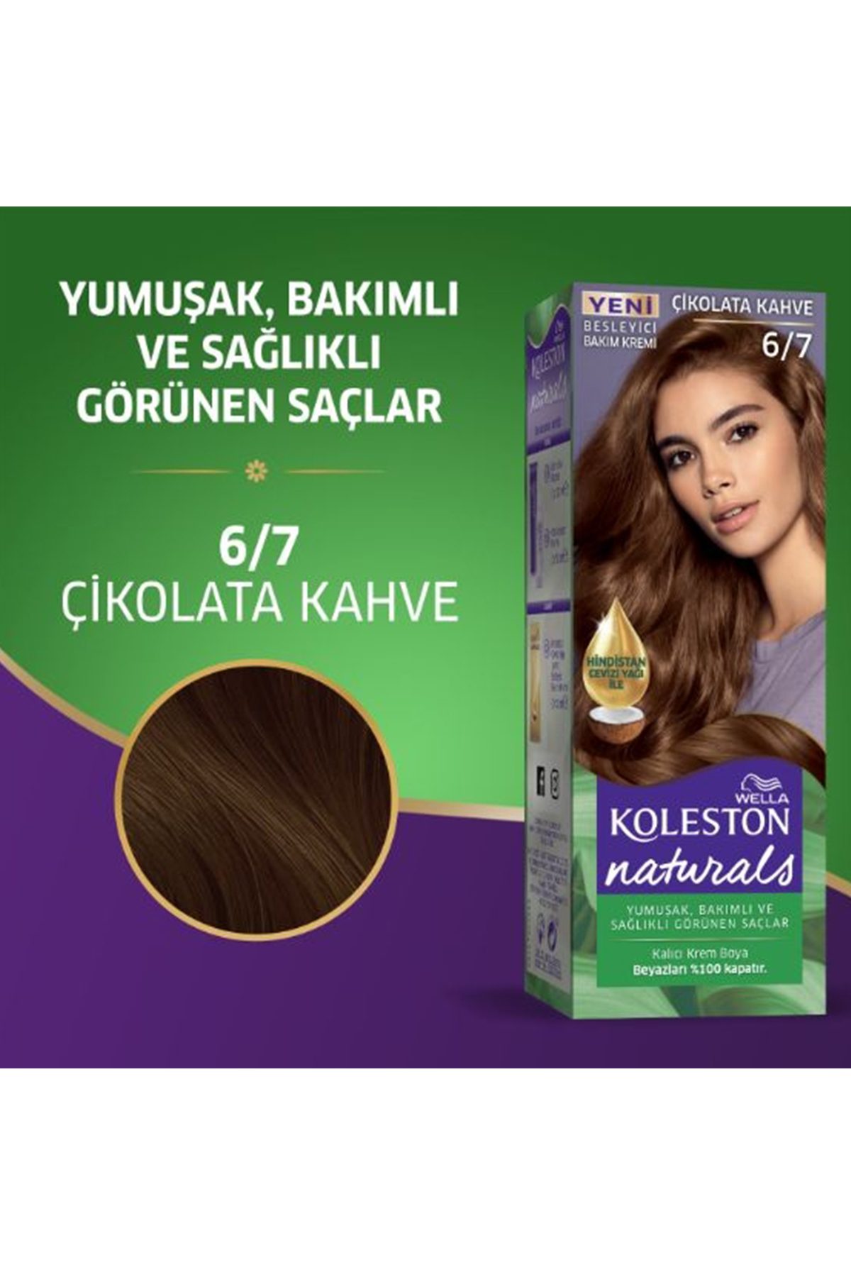 Naturals Saç Boyası Çikolata Kahve 6/7 - Lisinya