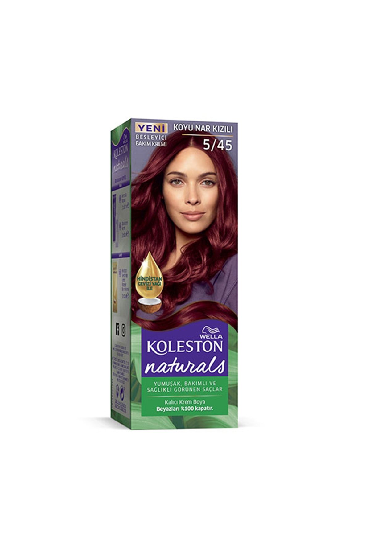 Naturals Saç Boyası Koyu Nar Kızılı 5/45 - Lisinya