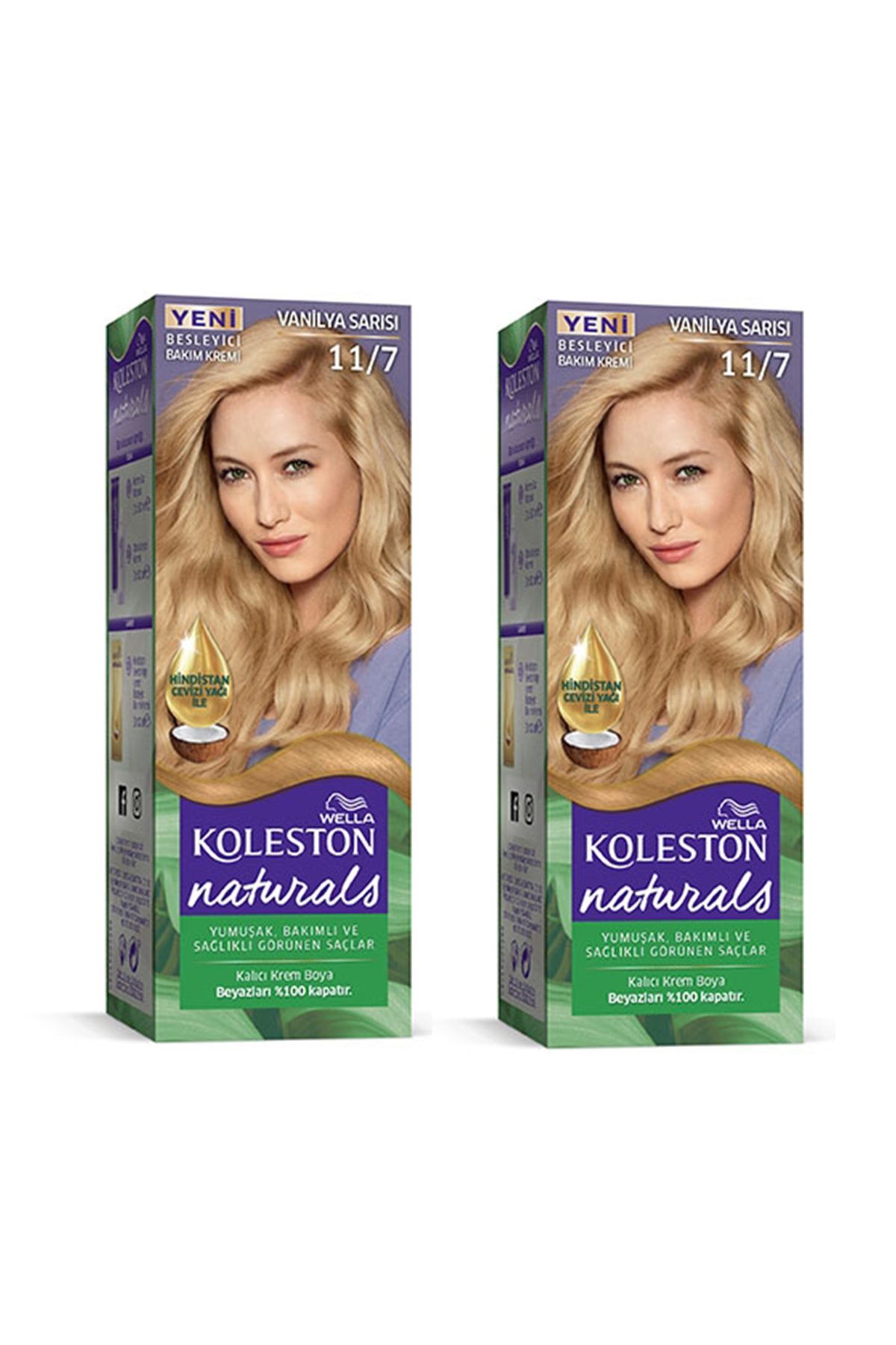 Naturals Saç Boyası Vanilya Sarısı 11/7 2x Paket - Lisinya