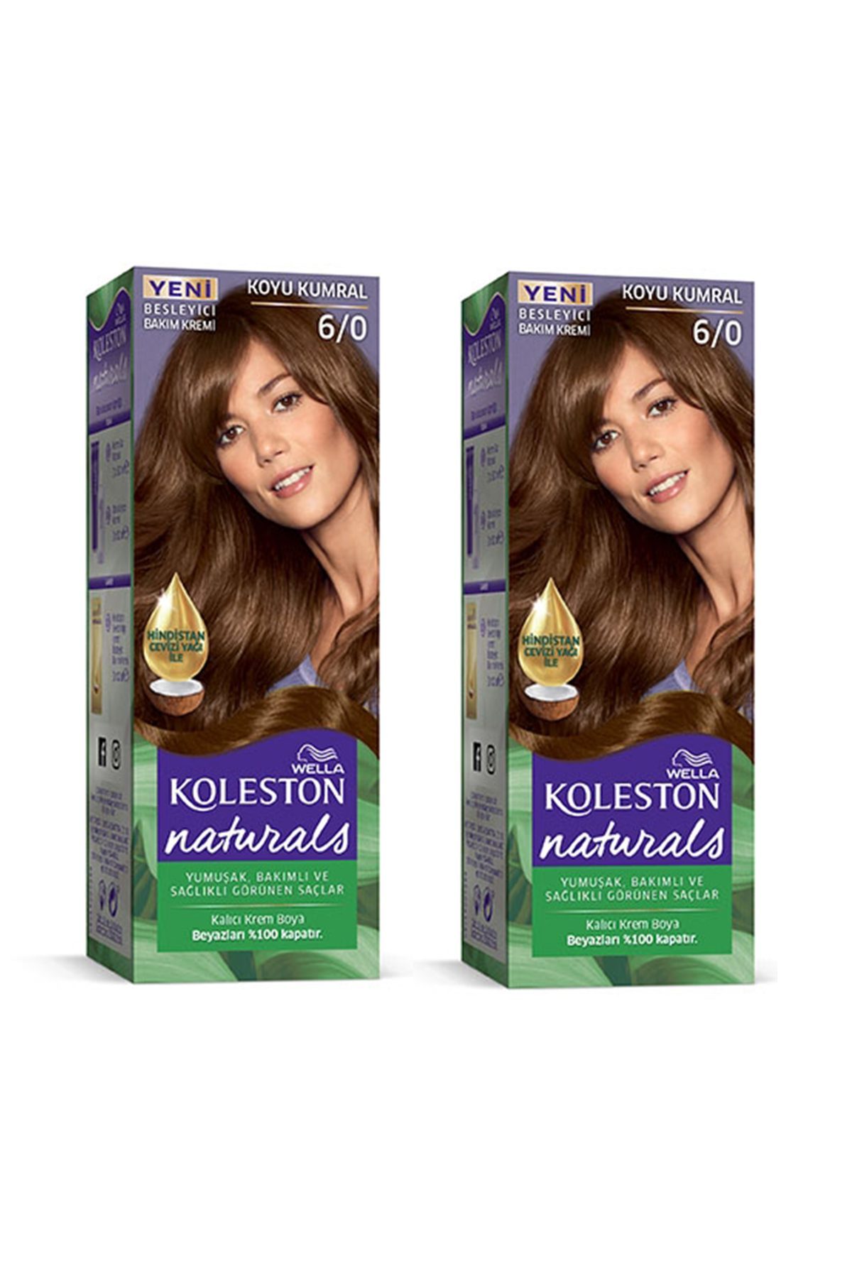 Naturals Saç Boyası Koyu Kumral 6/0 2x Paket - Lisinya