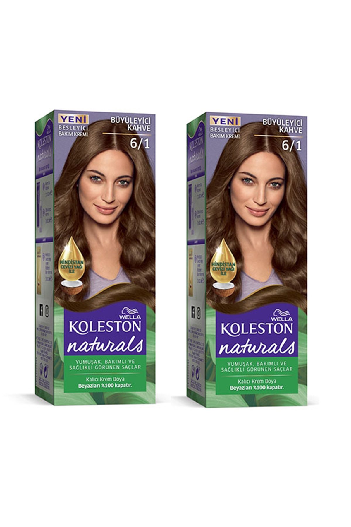 Naturals Saç Boyası Büyüleyici Kahve 6/1 2x Paket - Lisinya