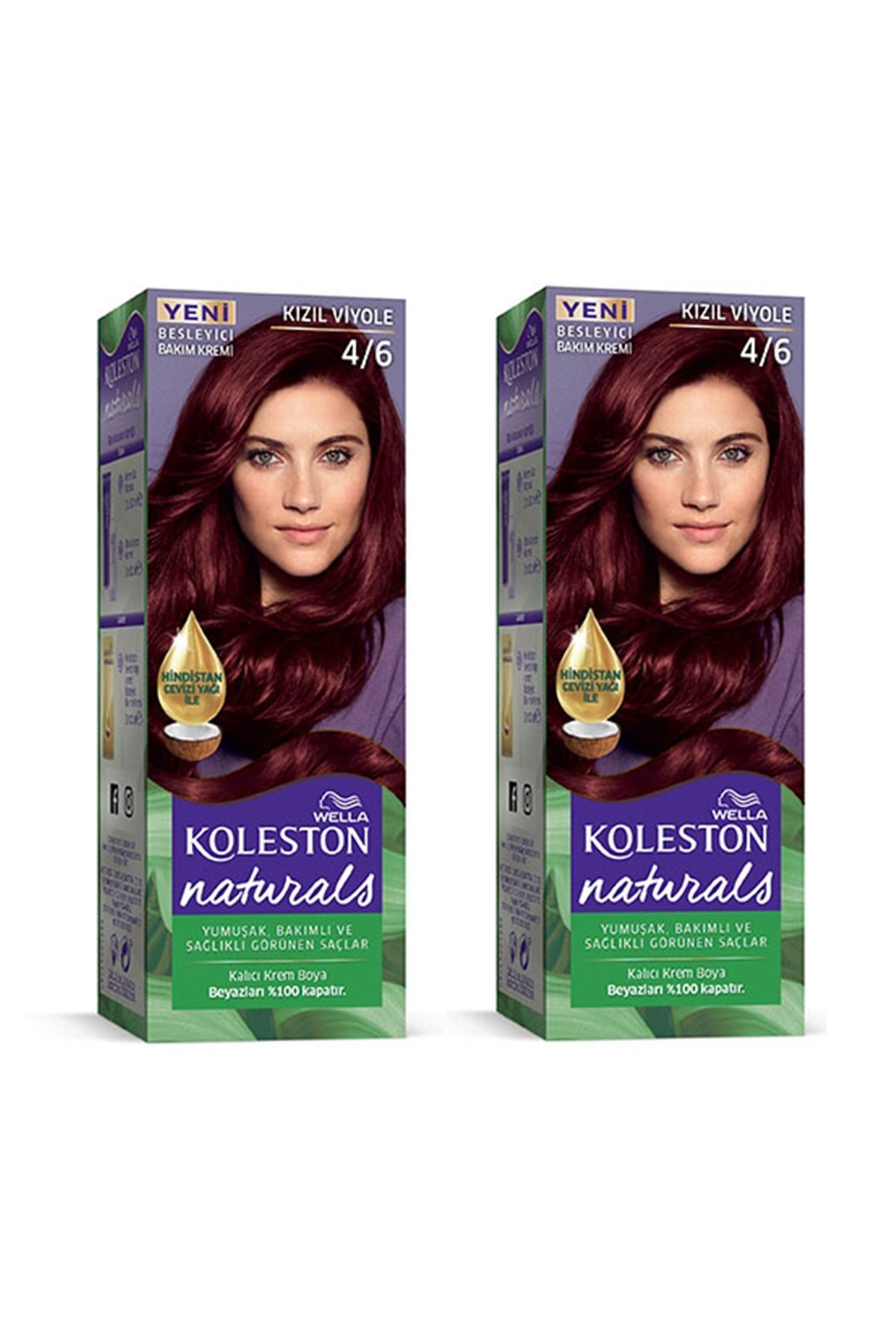 Naturals Saç Boyası Kızıl Viyole 4/6 2x Paket - Lisinya