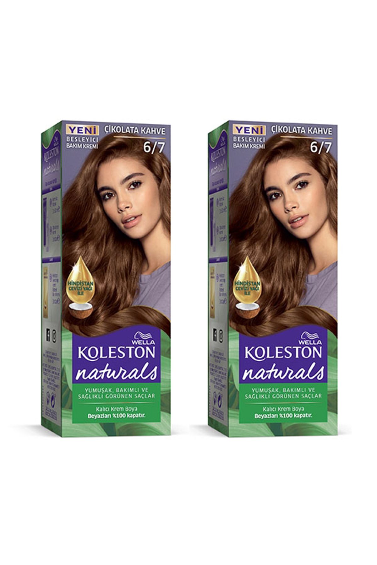 Naturals Saç Boyası Çikolata Kahve 6/7 2x Paket - Lisinya