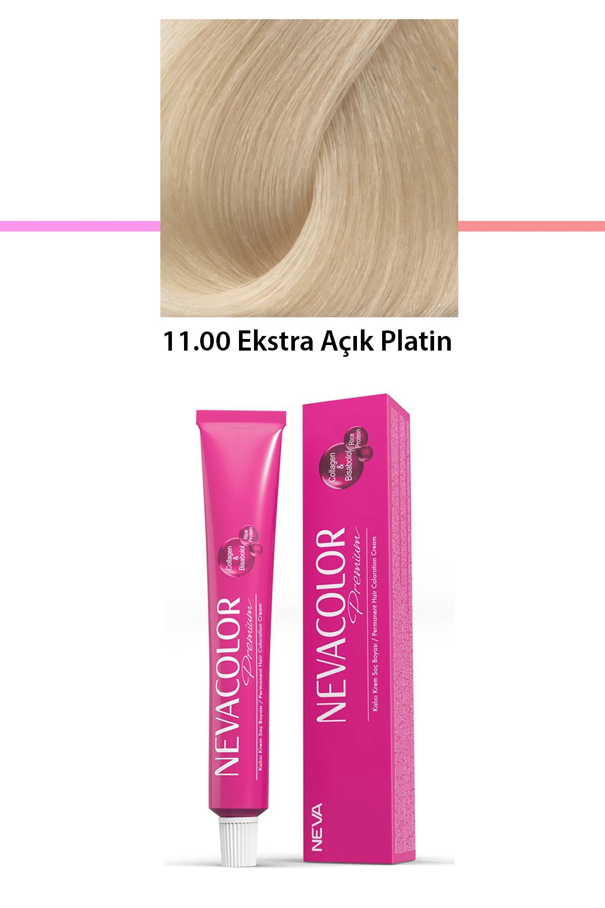 Premium 11.00 Ekstra Açık Platin - Kalıcı Krem Saç Boyası 50 g Tüp - Lisinya