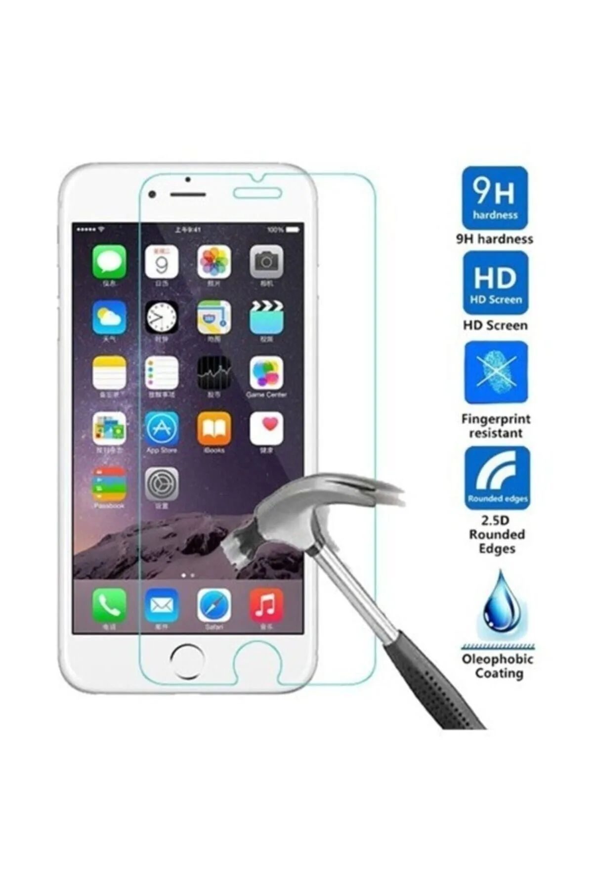 Iphone 12 Pro Uyumlu Premium Ekran Koruyucu 9h Sert Temperli Kırılmaz Cam Koruma Şeffaf - Lisinya