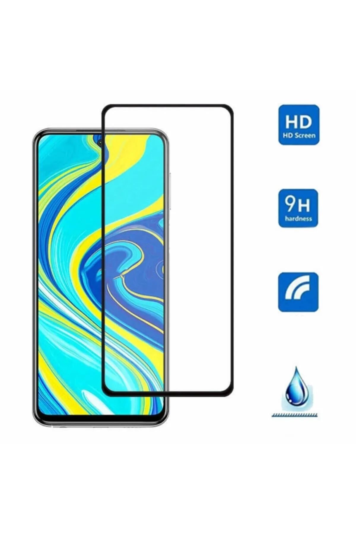 Xiaomi Redmi 9 Uyumlu Premium Ekran Koruyucu 9h Sert Temperli Kırılmaz Cam Koruma Şeffaf - Lisinya