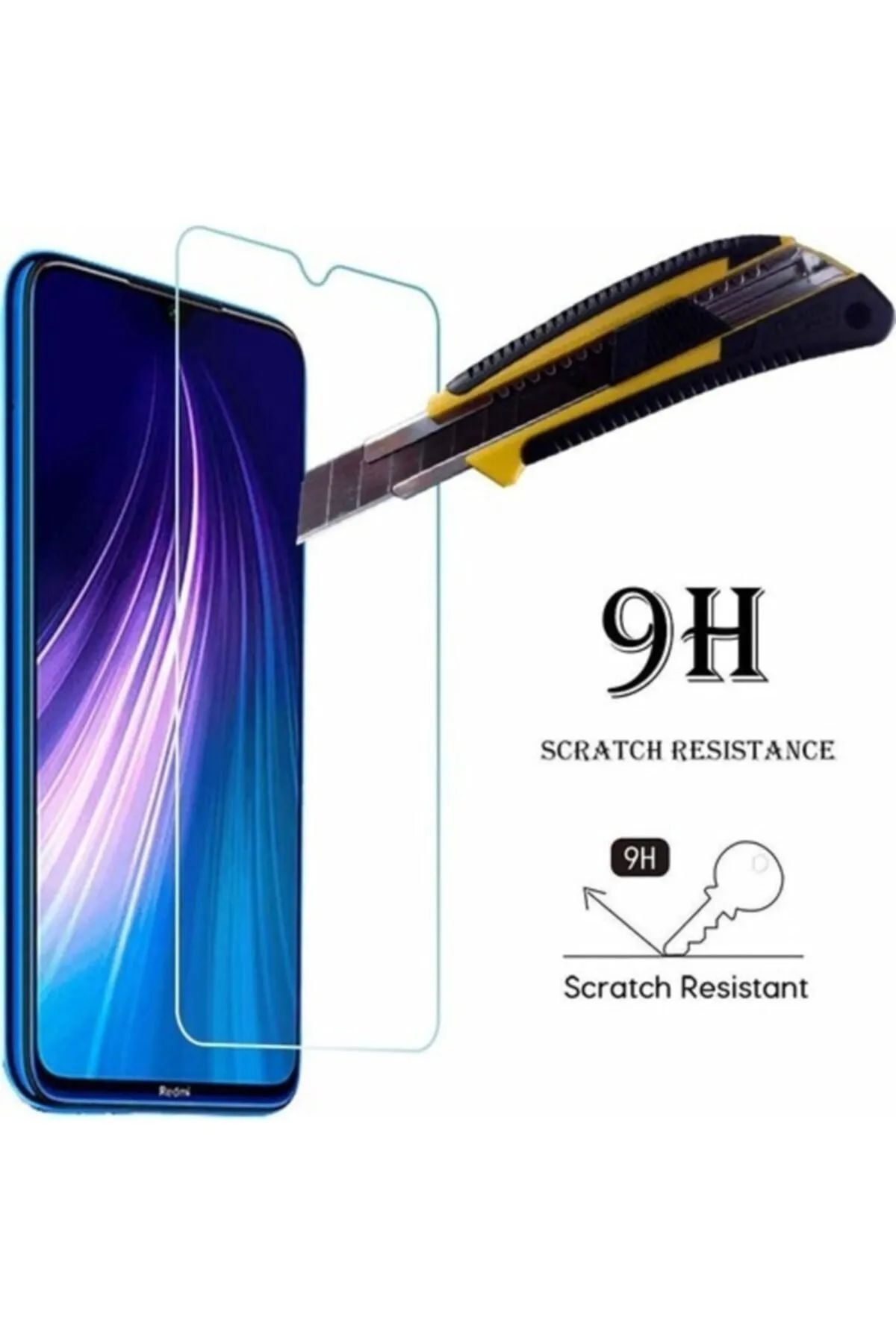 Xiaomi Redmi Note 8 Uyumlu Premium Ekran Koruyucu 9h Sert Temperli Kırılmaz Cam Koruma Şeffaf - Lisinya