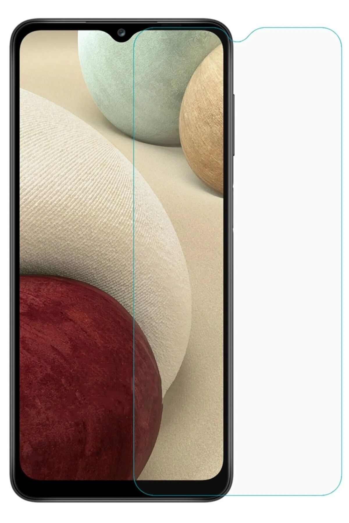 Samsung Galaxy A02 Uyumlu Premium Ekran Koruyucu 9h Sert Temperli Kırılmaz Cam Koruma Şeffaf - Lisinya