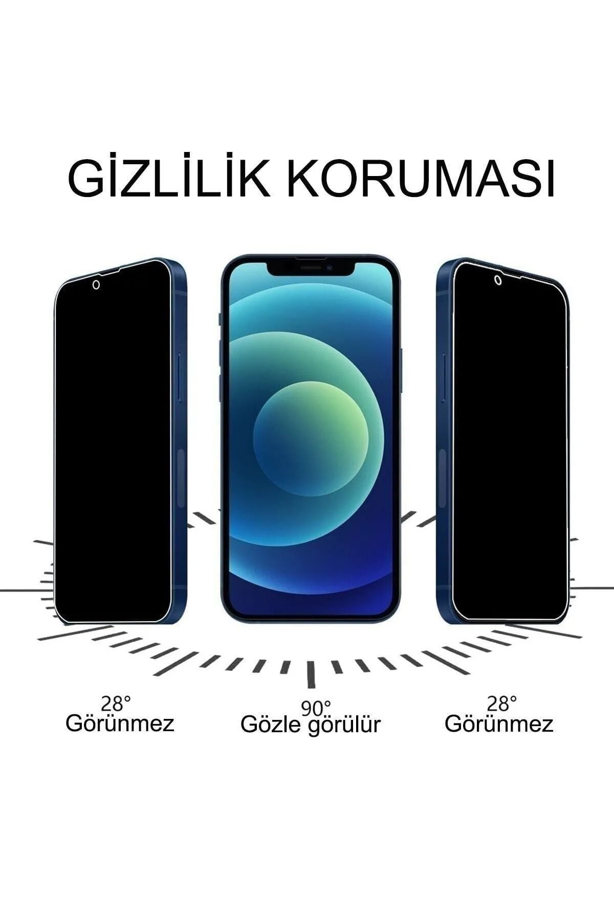 Iphone 13 Pro Uyumlu Hayalet Ekran Gizli Tam Kaplayan Kırılmaz Cam Seramik Ekran Koruyucu Film - Lisinya