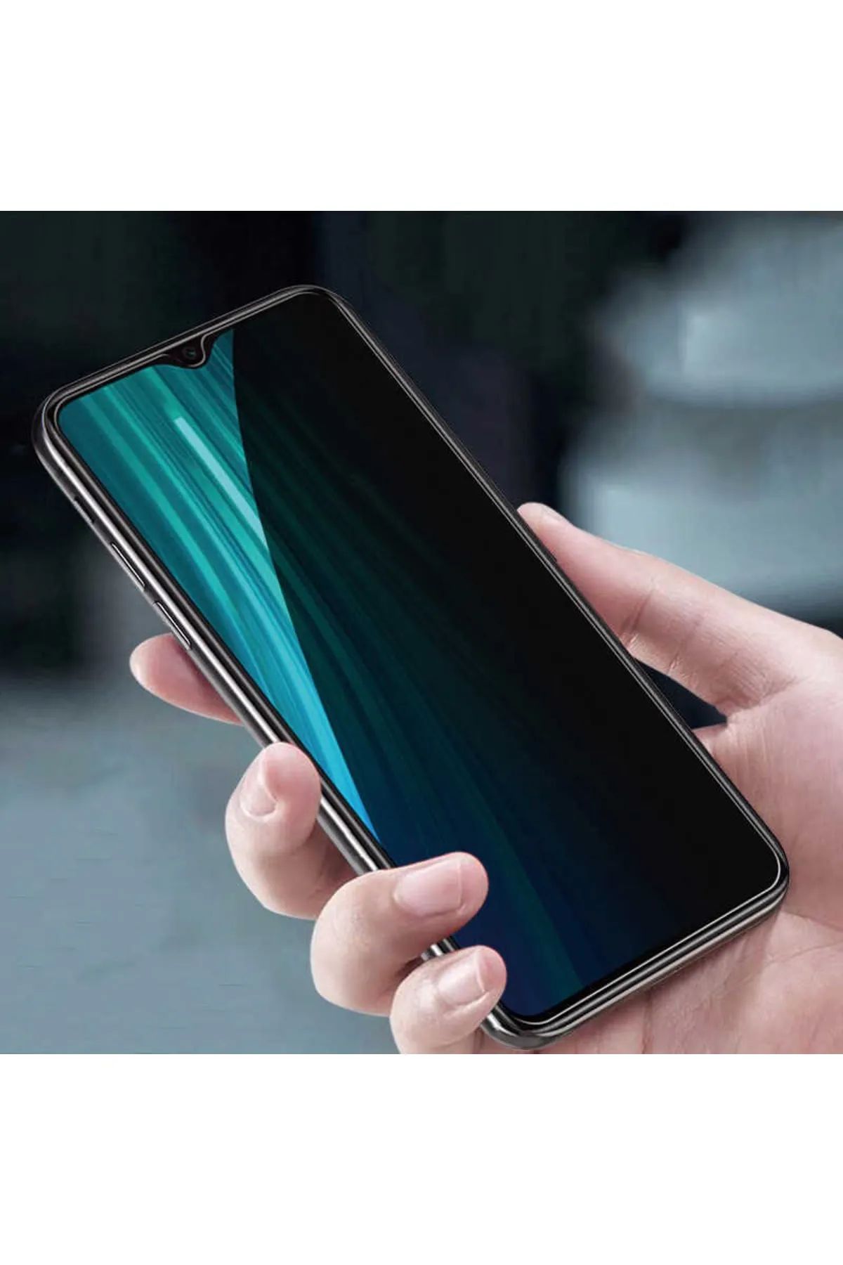 Samsung A30 Uyumlu Hayalet Ekran Gizli Tam Kaplayan Kırılmaz Cam Seramik Ekran Koruyucu Film - Lisinya