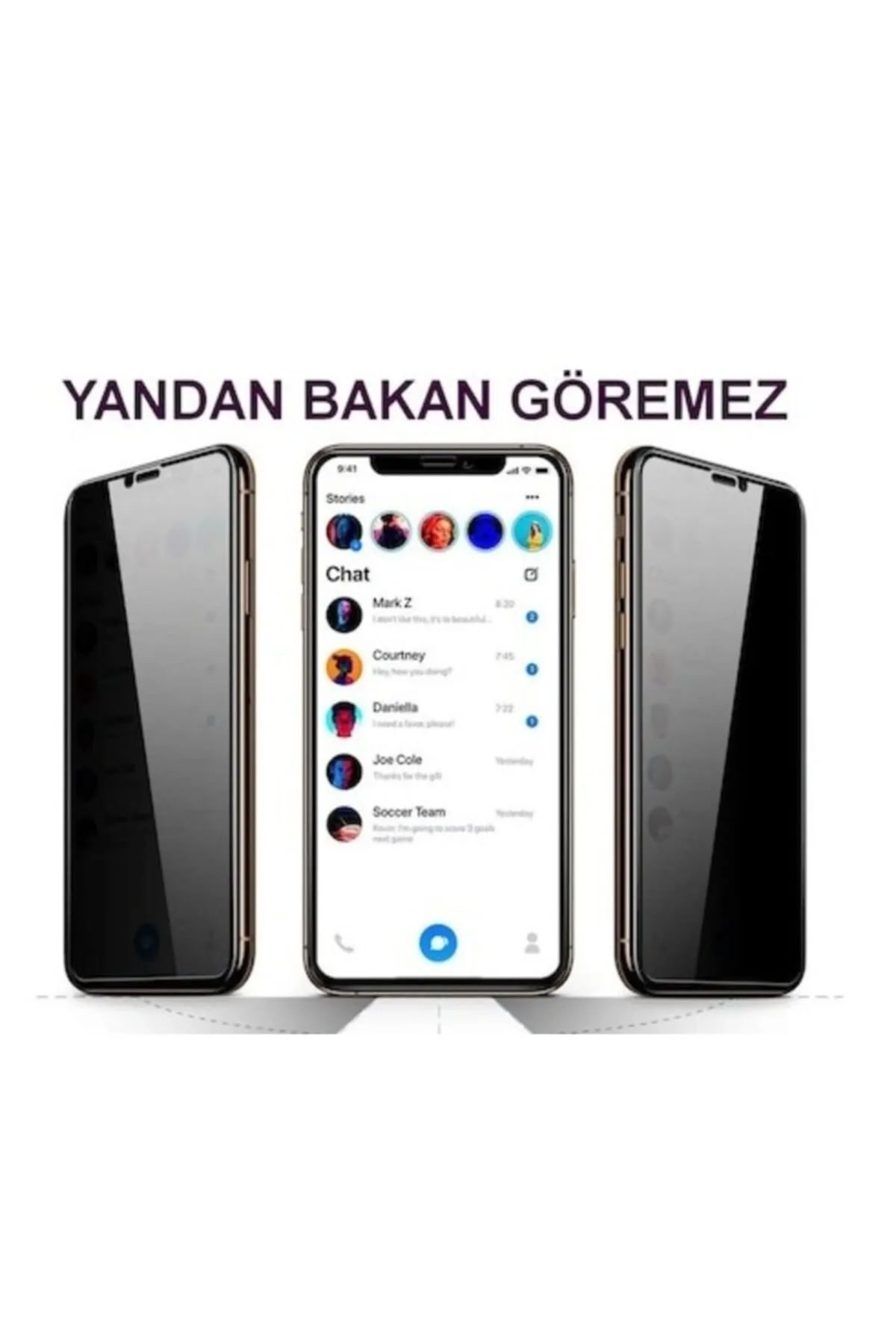 Samsung A32 Uyumlu Hayalet Ekran Gizli Tam Kaplayan Kırılmaz Cam Seramik Ekran Koruyucu Film - Lisinya