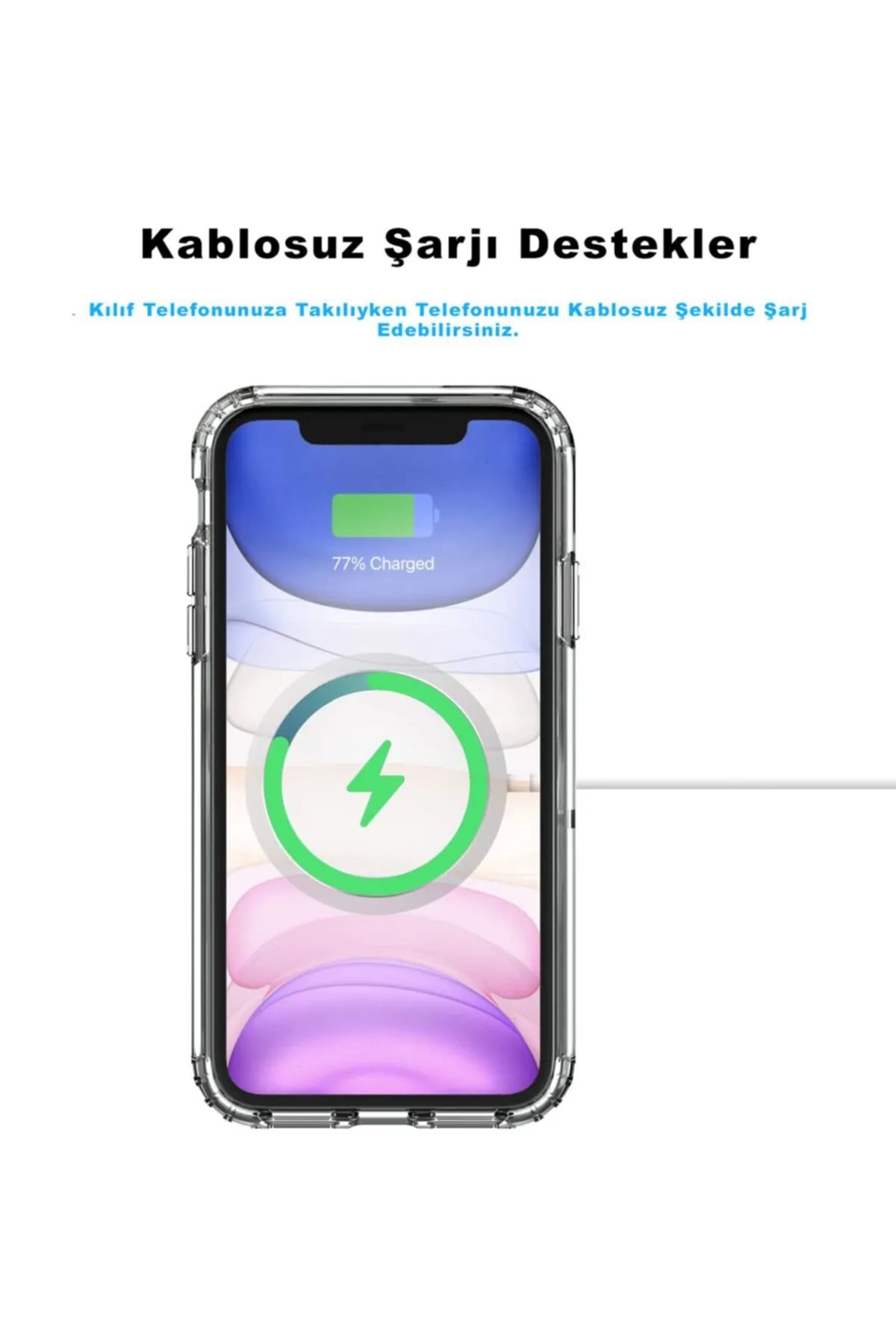 Iphone 12 Pro Kılıf Kamera Lens Korumalı Magsafe Destekli Şeffaf Darbe Emici Sert Kapak - Lisinya