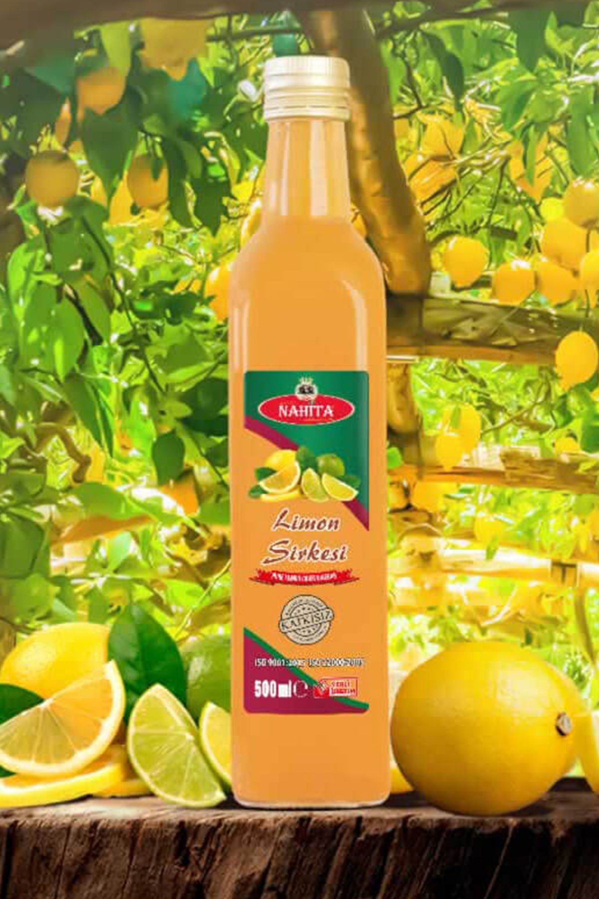 Limon Sirkesi % 100 doğal Katkısız 500 ml - Lisinya