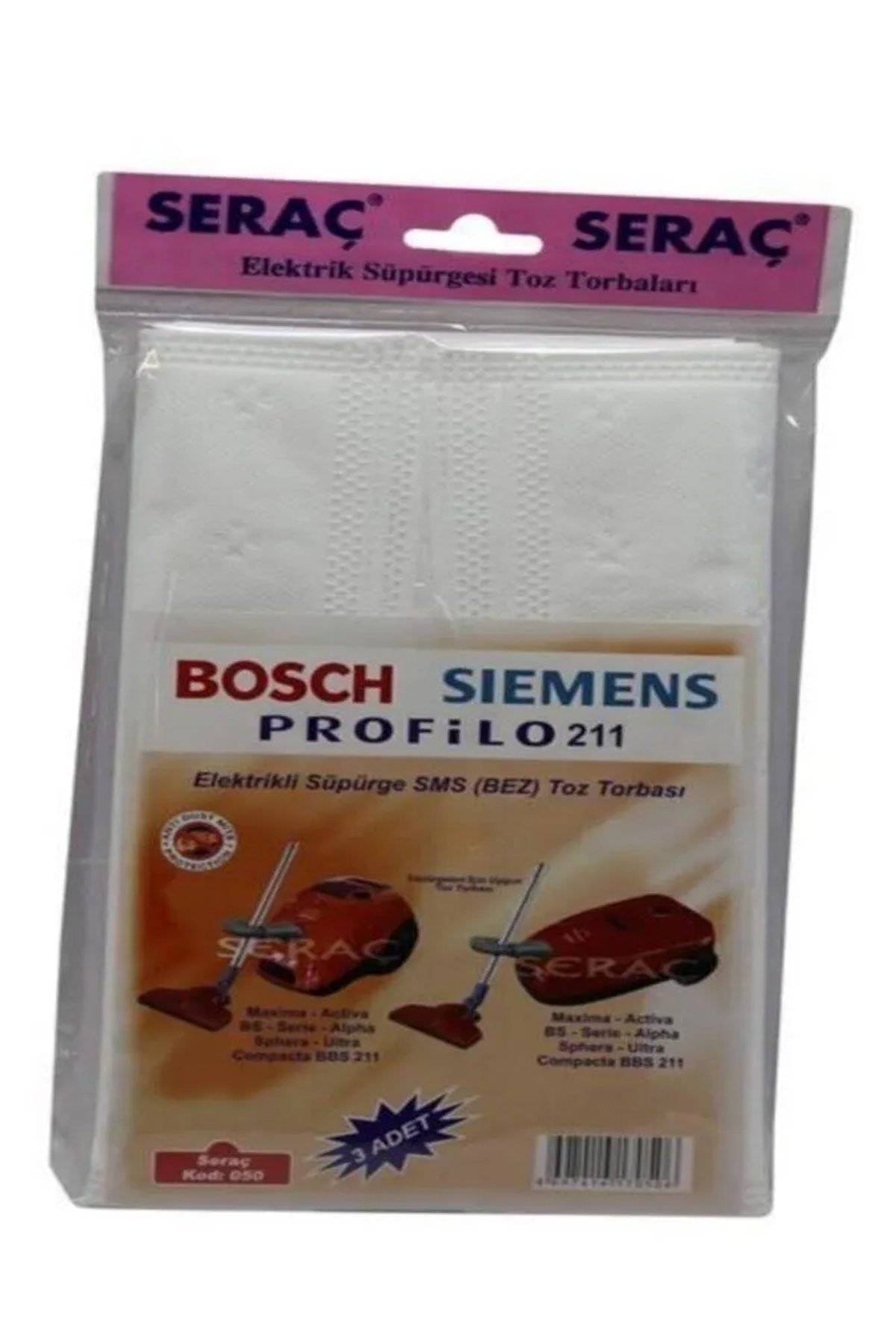 Seraç Bez Süpürge Torbası Bosch Siemens No:050 Süpürge Torbası - Lisinya