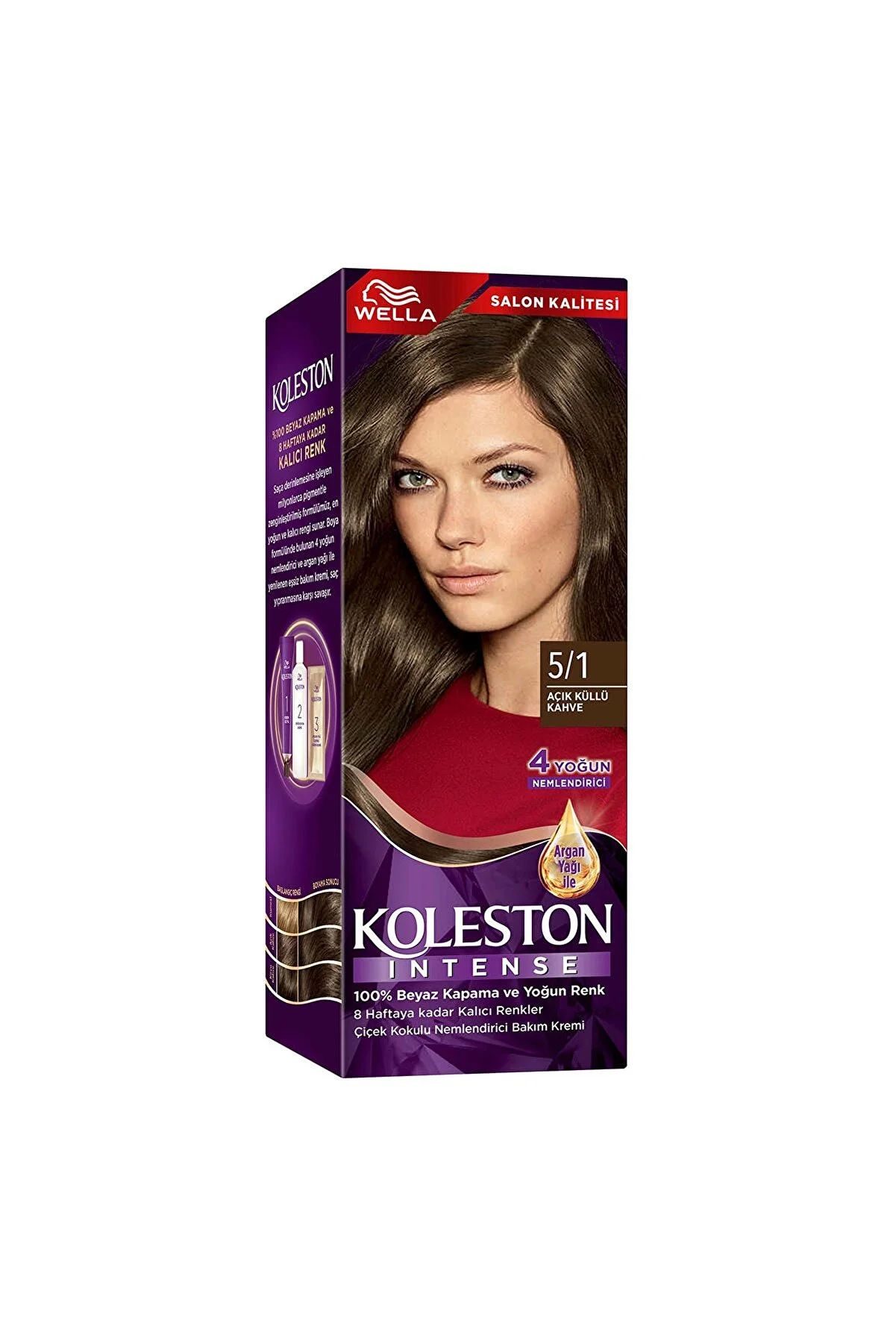 Koleston Intense Saç Boyası 5/1 Ekstra Küllü Kahve - Salon Kalitesi - Lisinya