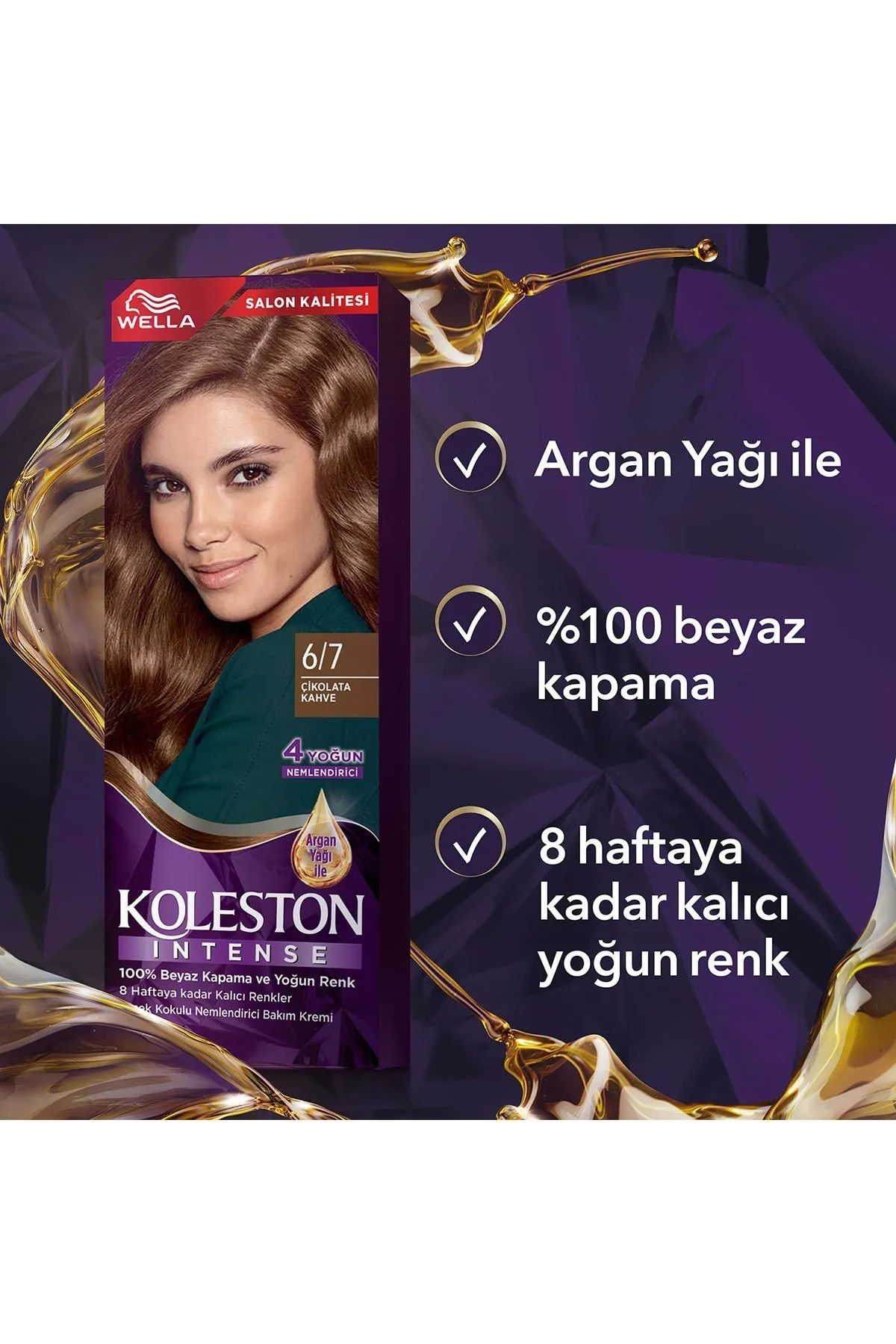 Koleston Intense Saç Boyası 6/7 Çikolata Kahve - Salon Kalitesi - Lisinya