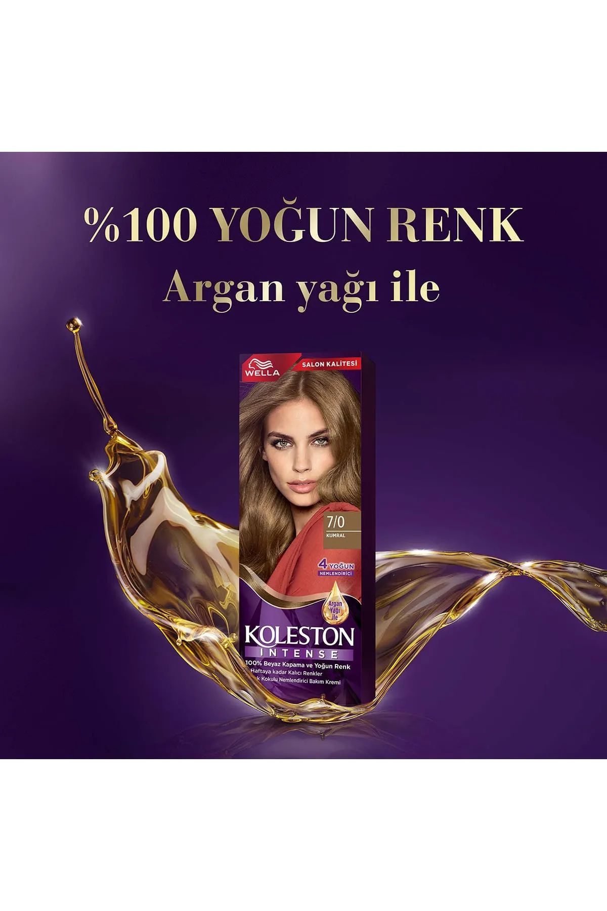 Koleston Intense Saç Boyası 7/0 Kumral - Salon Kalitesi - Lisinya