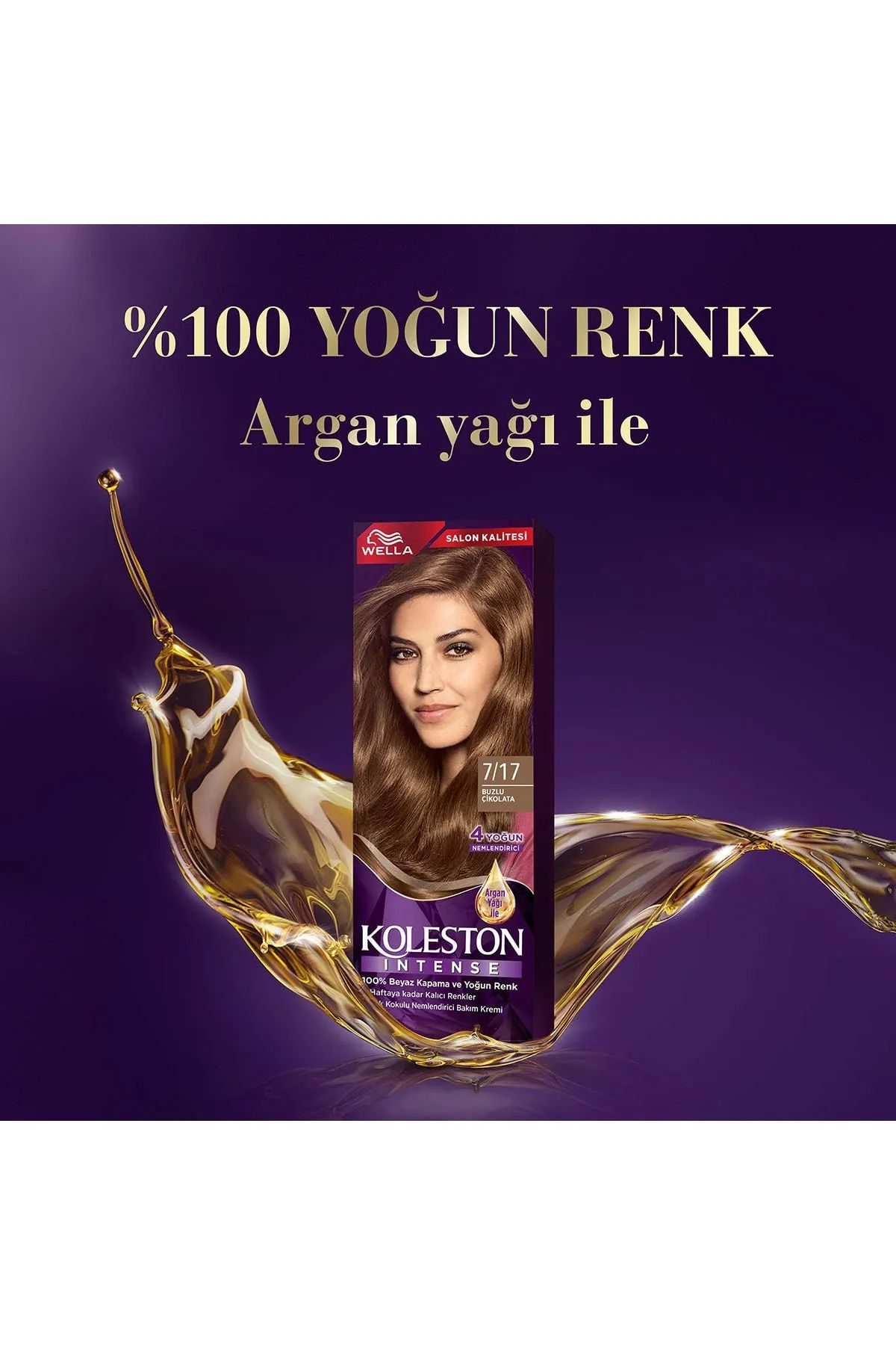 Koleston Intense Saç Boyası 7/17 Buzlu Çikolata - Salon Kalitesi - Lisinya