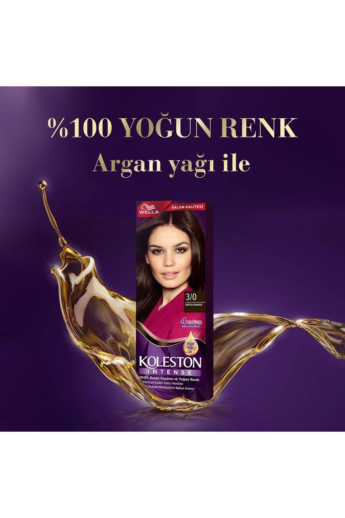 Koleston Intense Saç Boyası 3/0 Koyu Kahve - Salon Kalitesi - Lisinya