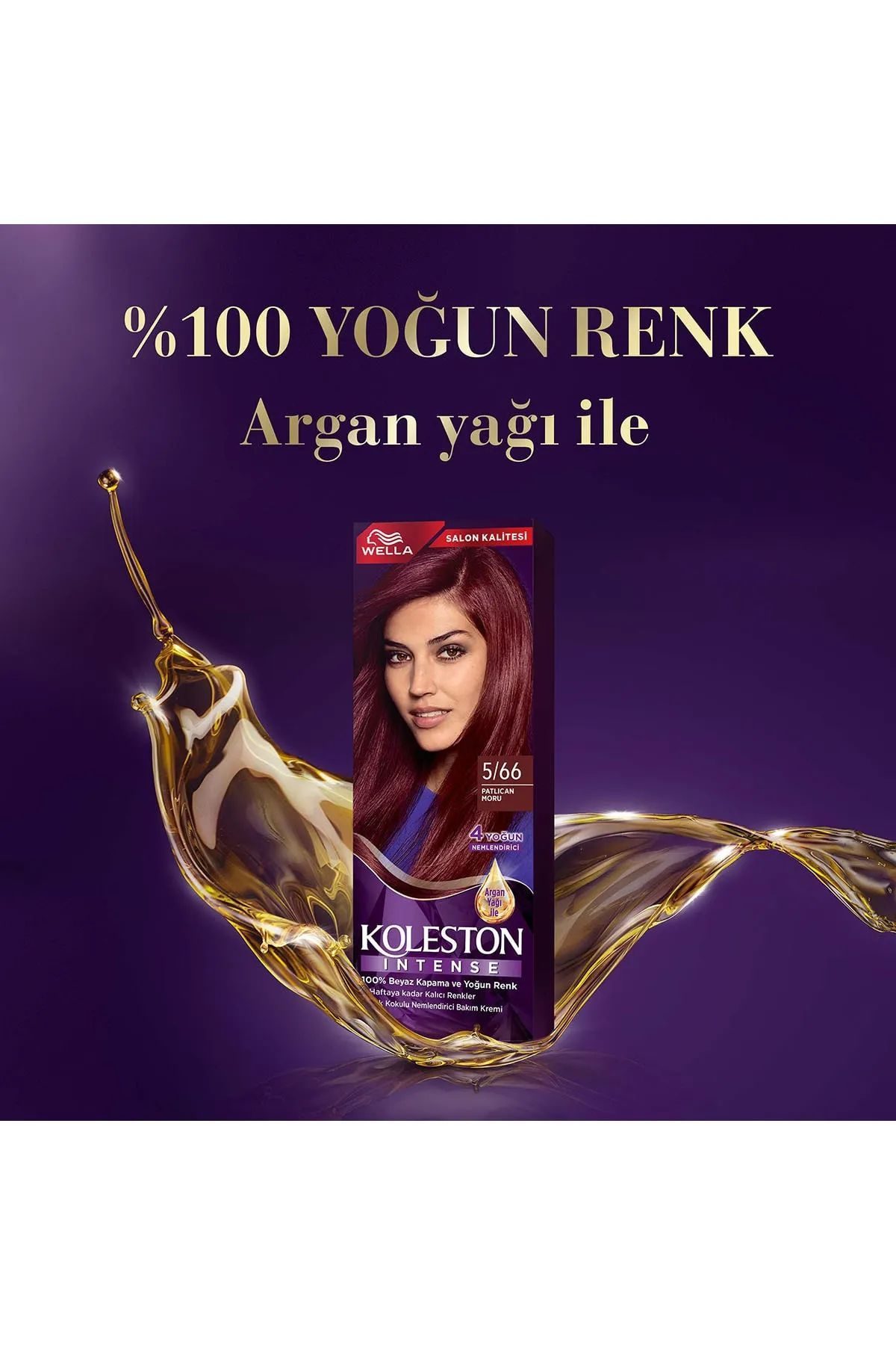 Koleston Intense Saç Boyası 5/66 Patlıcan Moru - Salon Kalitesi - Lisinya