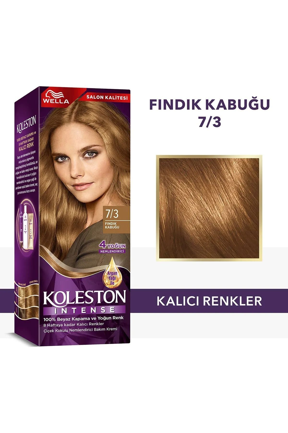 Koleston Intense Saç Boyası 7/3 Fındık Kabuğu - Salon Kalitesi - Lisinya