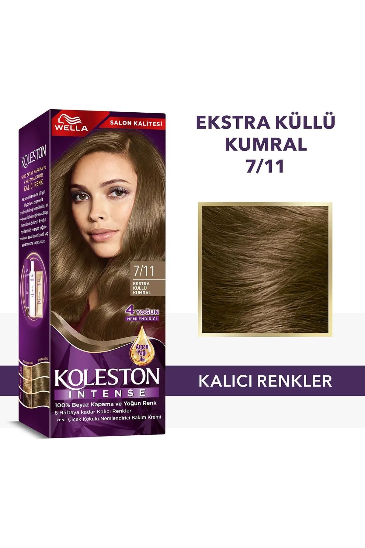 Koleston Intense Saç Boyası 7/11 Ekstra Küllü Kumral - Salon Kalitesi - Lisinya