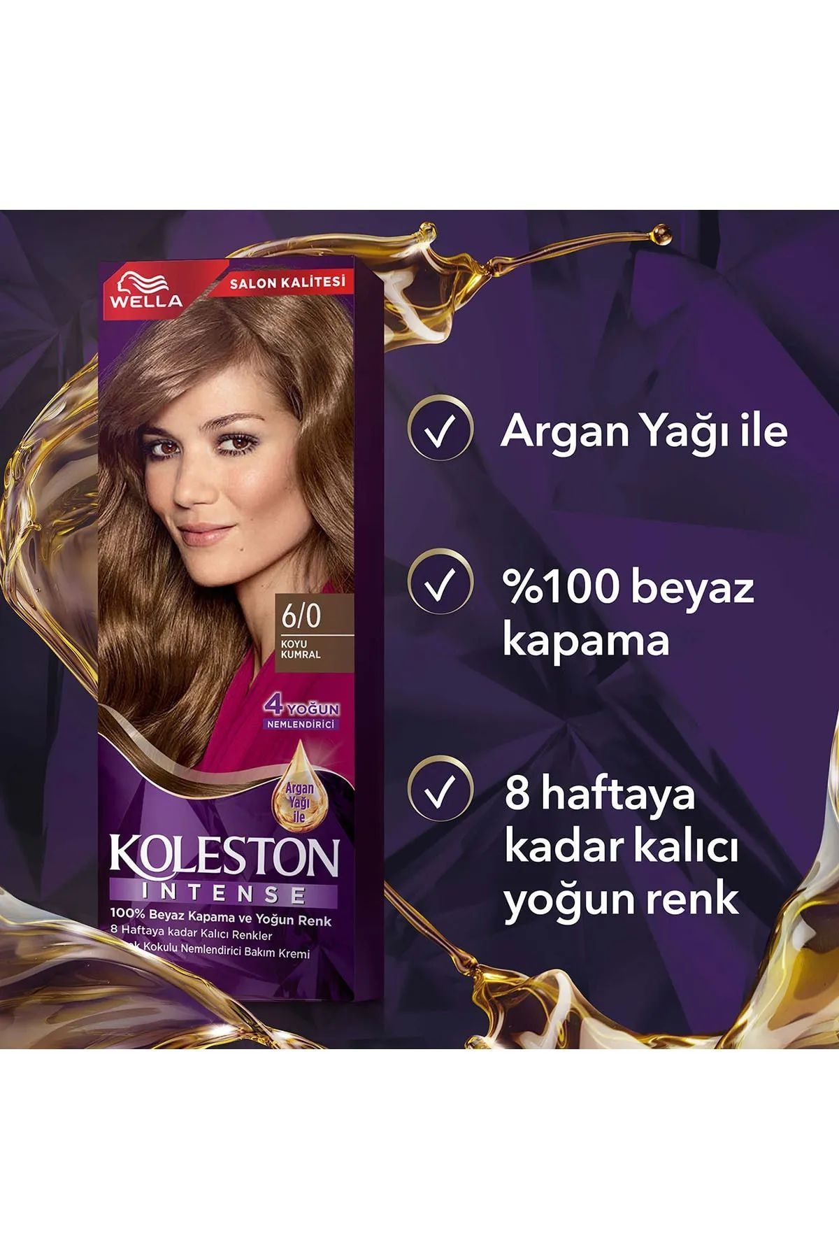 Koleston Intense Saç Boyası 6/0 Koyu Kumral - Salon Kalitesi - Lisinya