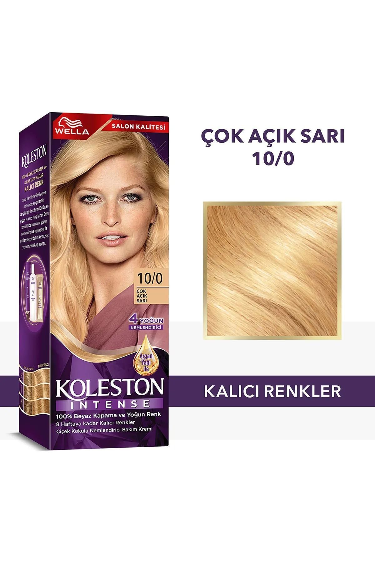 Koleston Intense Saç Boyası 10/0 Çok Açık Sarı - Salon Kalitesi - Lisinya