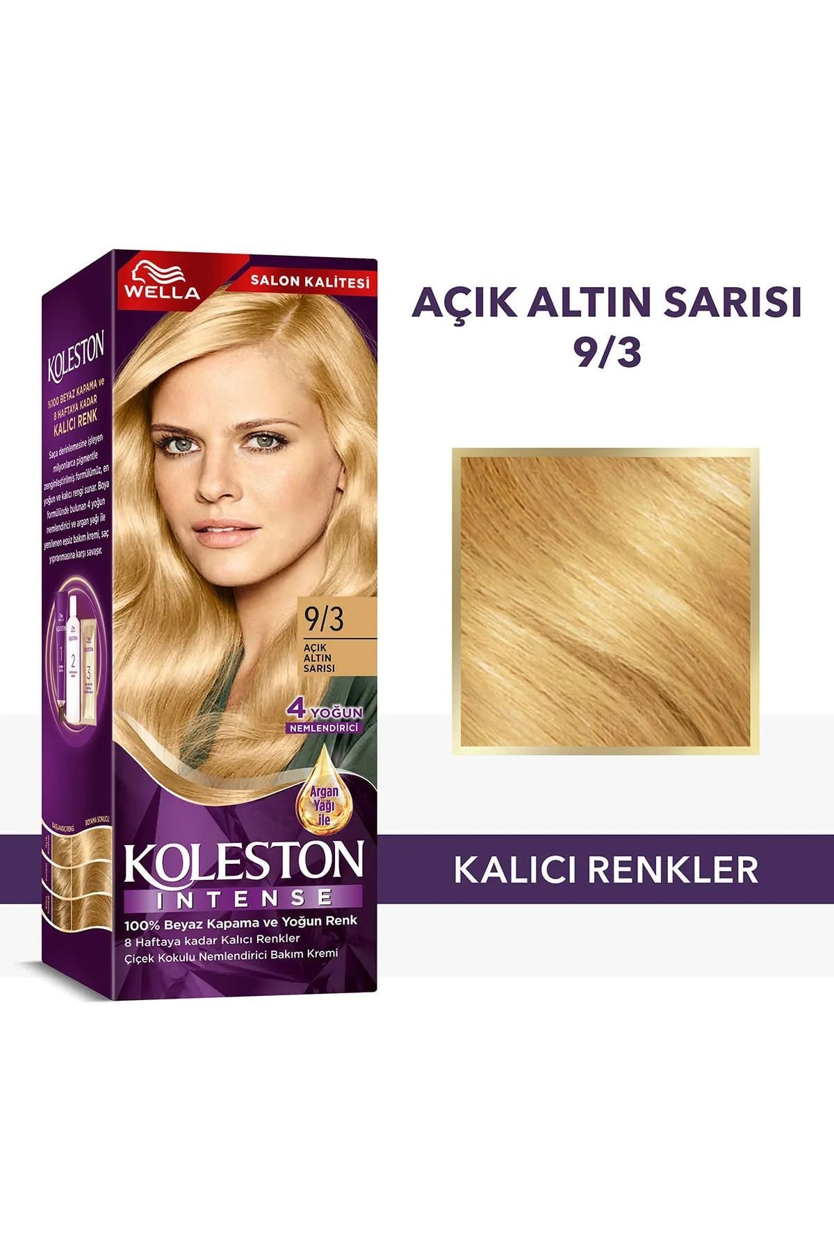 Koleston Intense Saç Boyası 9/3 Açık Altın Sarısı - Salon Kalitesi - Lisinya