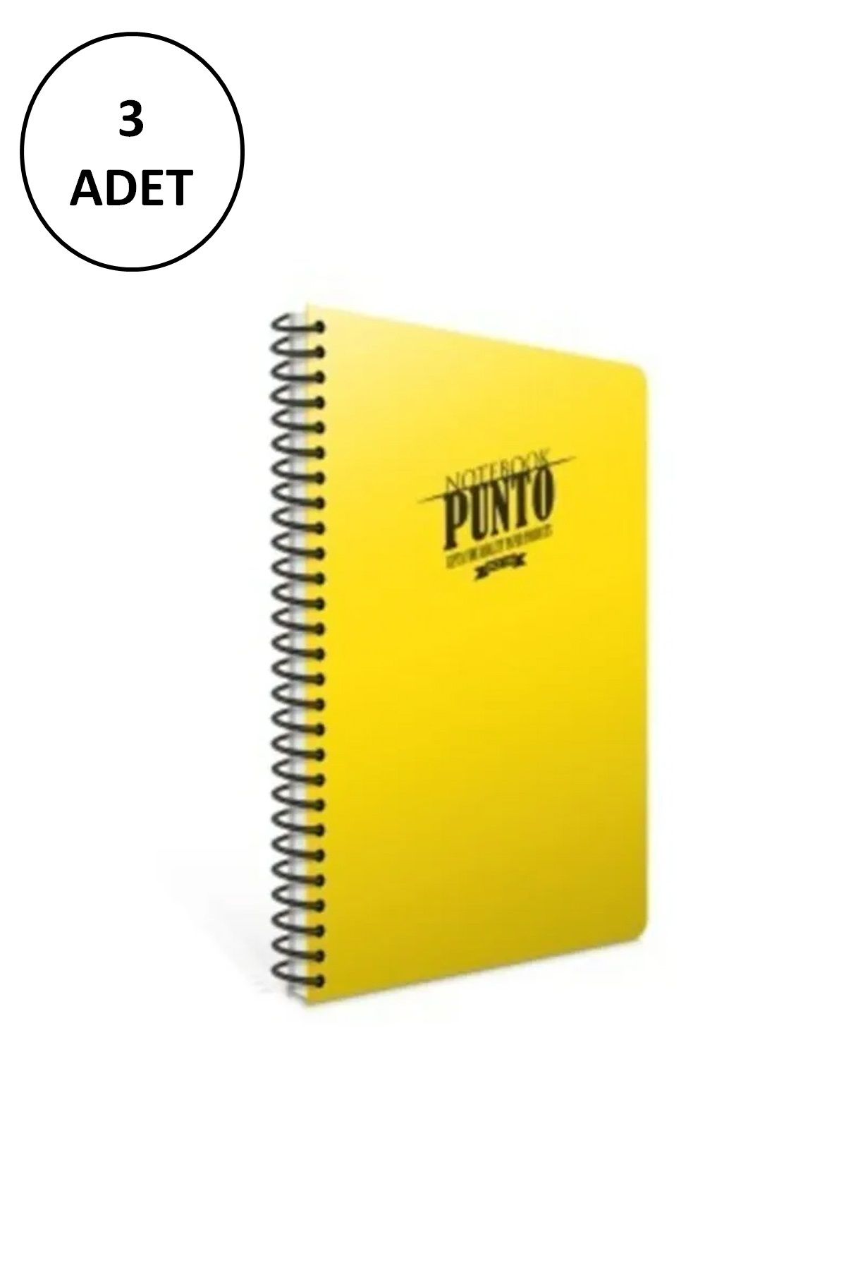 Gıpta Punto A4 Spiralli Pp Kapak Defter 200 Yaprak Çizgili (3 LÜ Paket) - Lisinya