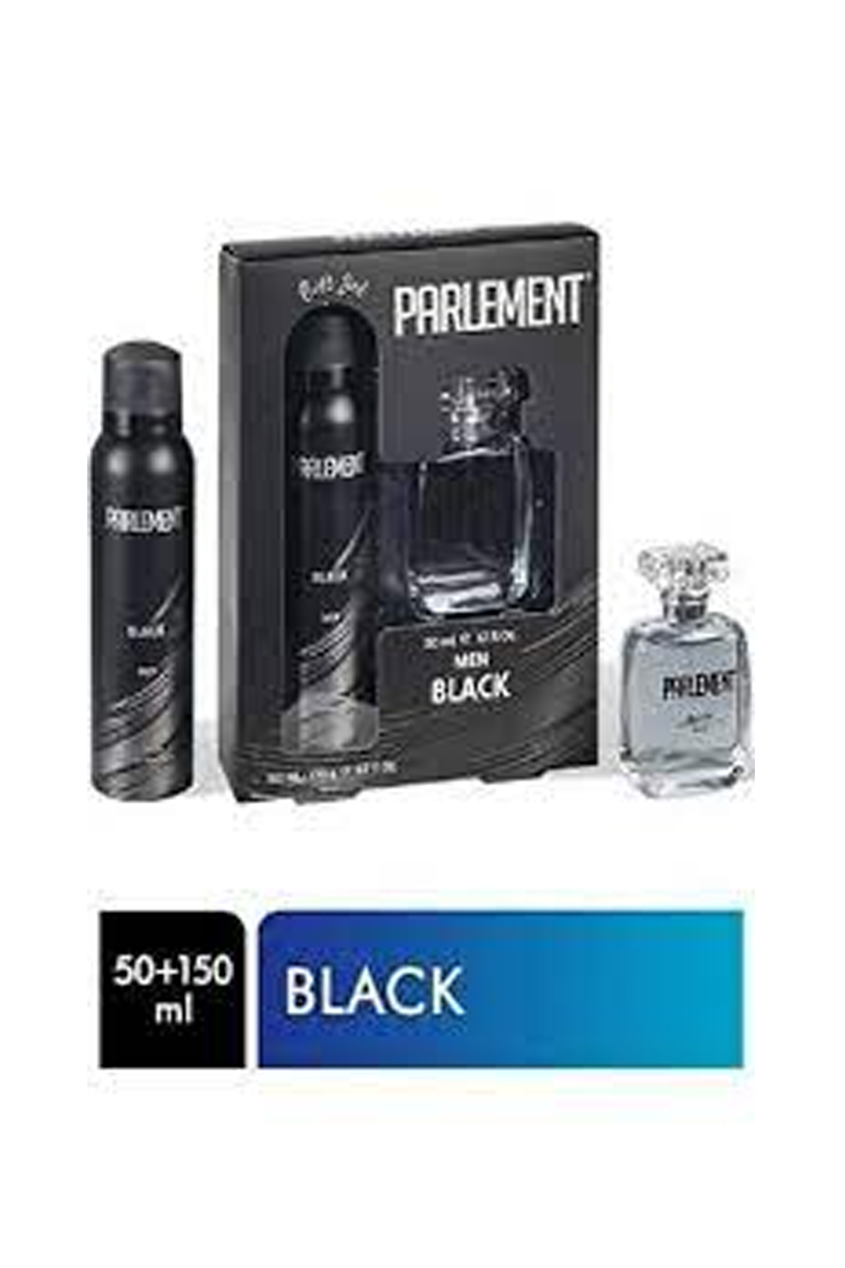 Parlement 50 Ml Black Erkek Parfüm + 150 Ml Deodorant Seti - Lisinya