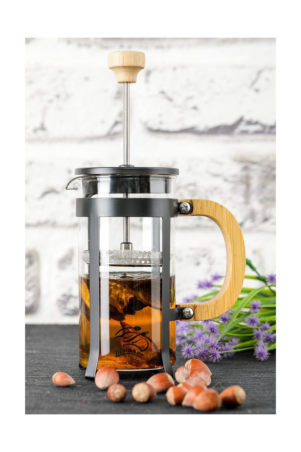 Lüx Cam 350 ml French Press Siyah - Lisinya