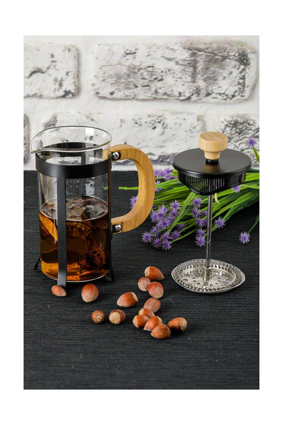 Lüx Cam 350 ml French Press Siyah - Lisinya