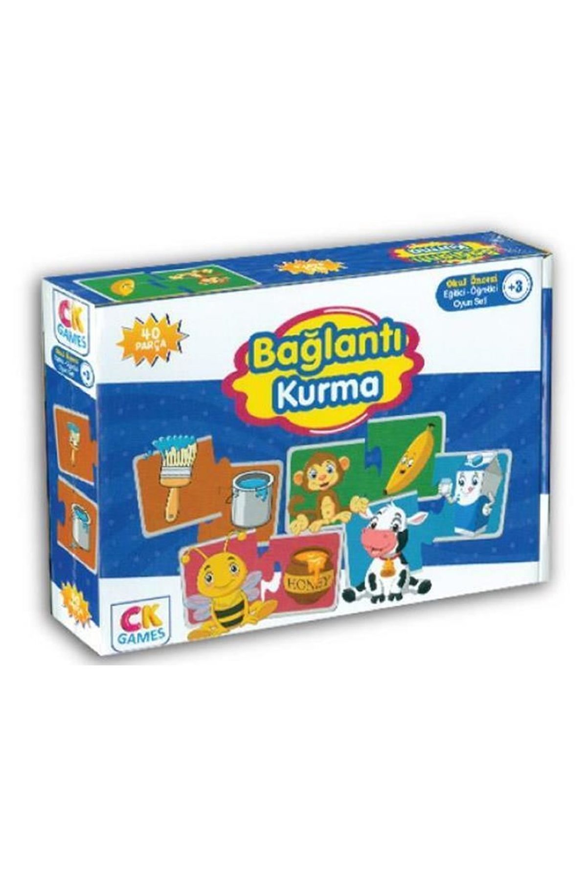 Eğitici Oyun Bağlantı Kurma Puzzle 40 Parça - Lisinya