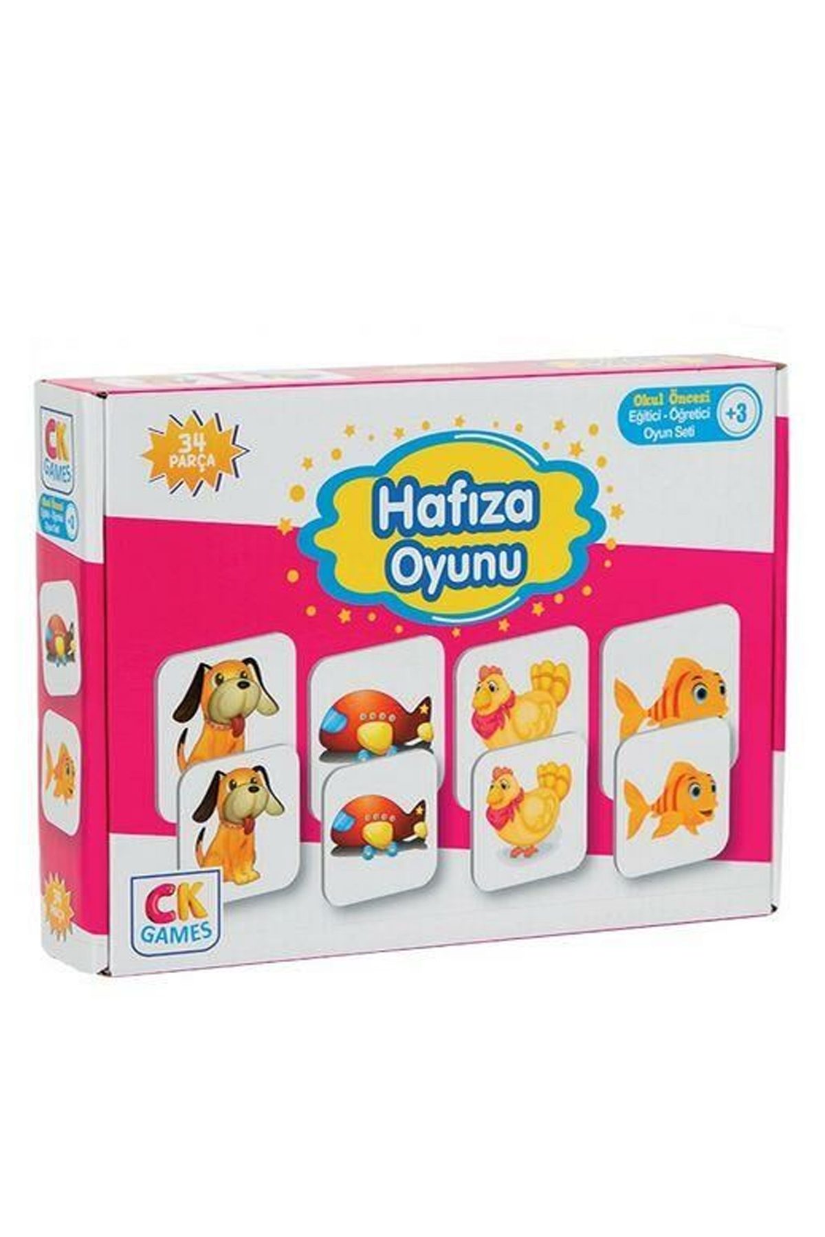 Eğitici Oyun Seti Hafıza Oyunu 34 Parça Puzzle - Lisinya