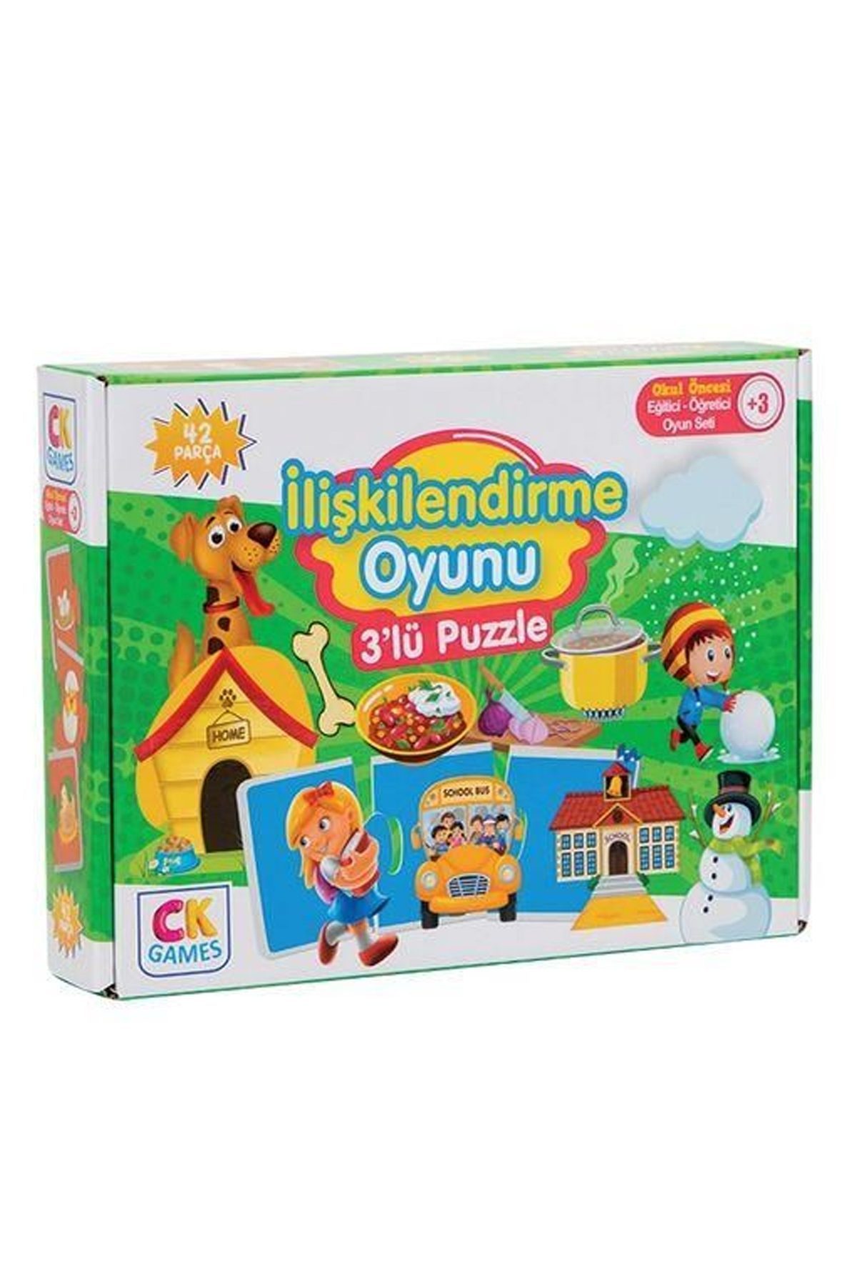 Eğitici Oyun İlişkilendirme Oyunu 42 Parça Puzzle - Lisinya