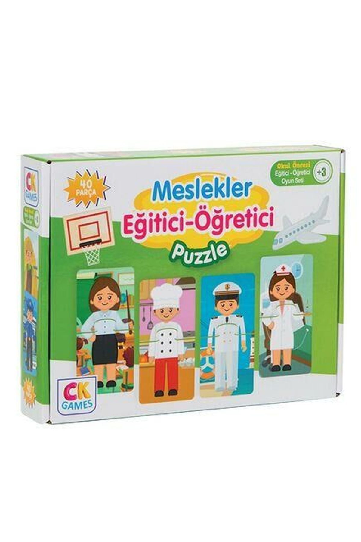 Eğitici Oyun Meslekler 40 Parça Puzzle - Lisinya