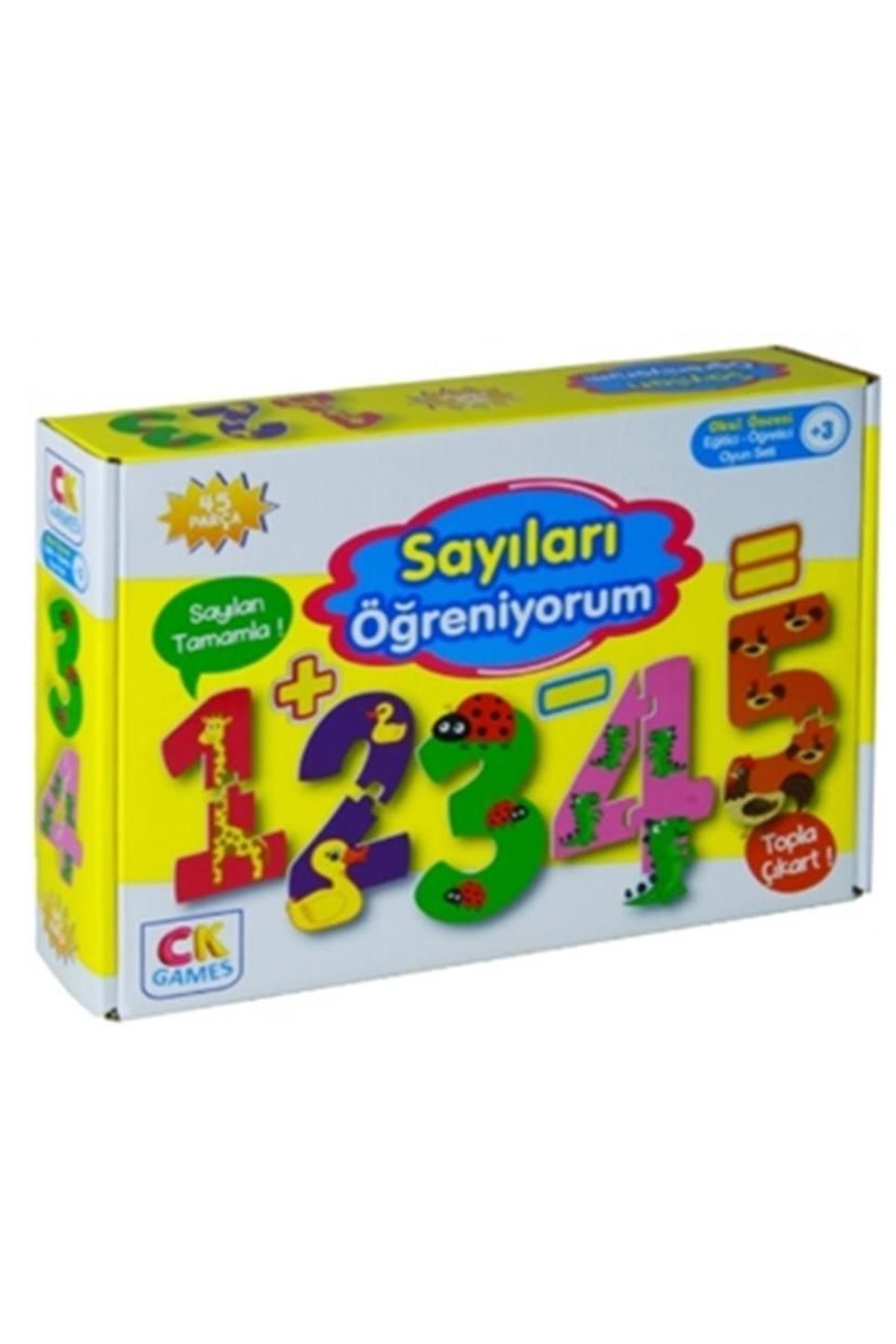 Eğitici Oyun Sayıları Öğreniyorum Puzzle 45 Parça - Lisinya