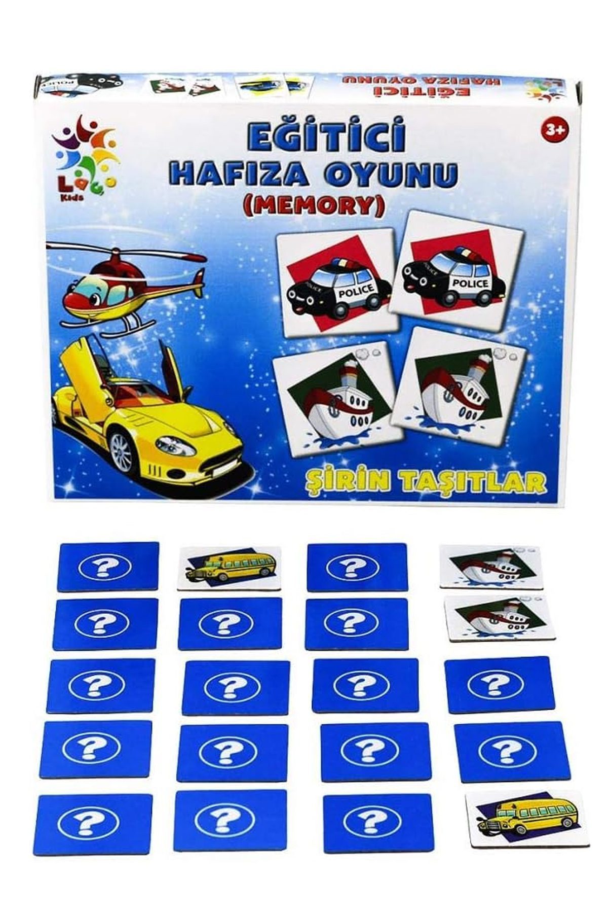 Laço Puzzle Lc023 Eğitici Hafıza Oyunu Sevimli Taşıtlar - Lisinya