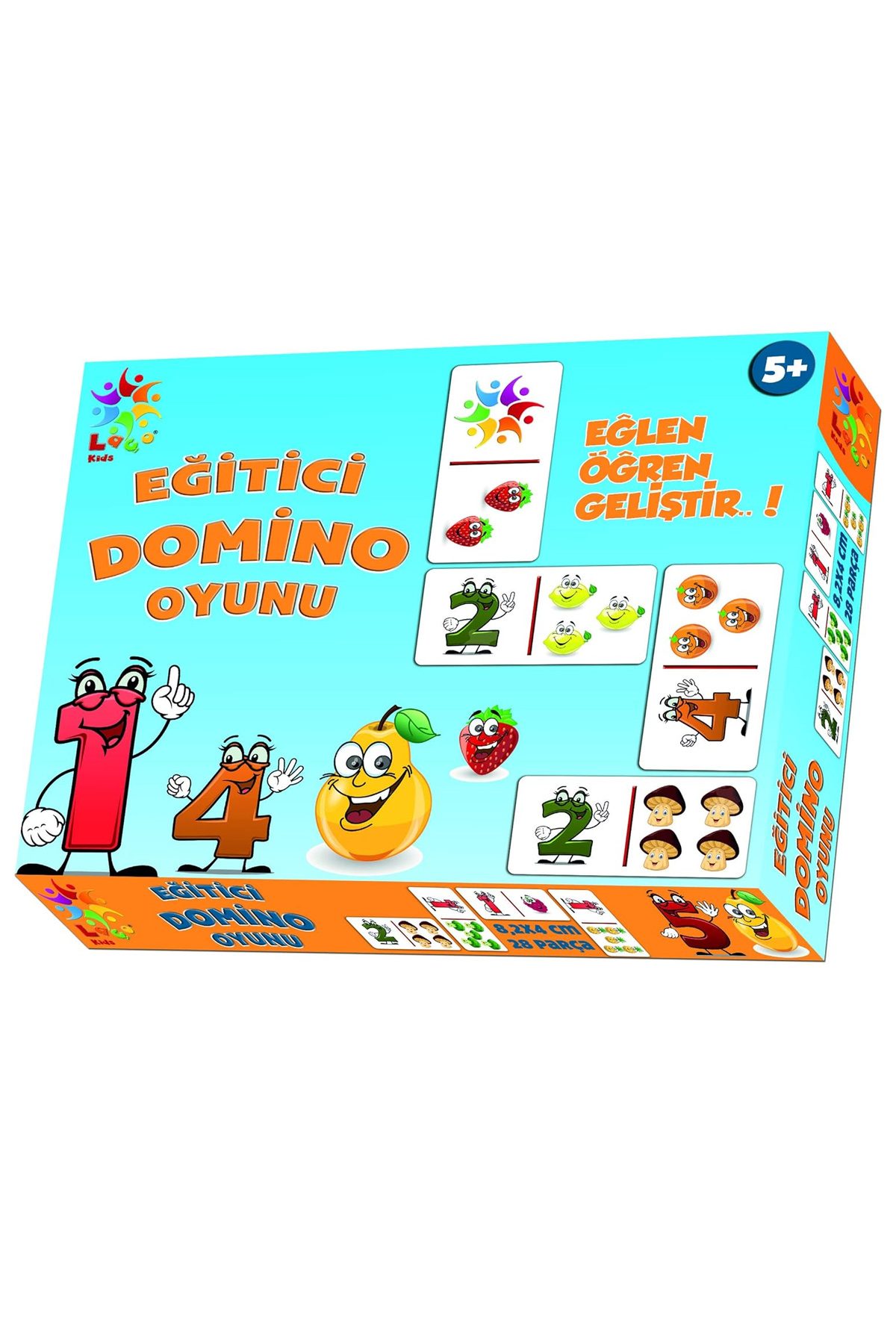 Laço Puzzle Lc015 Eğlen Öğren Eğitici Domino Oyunu Gülen Meyveler - Lisinya