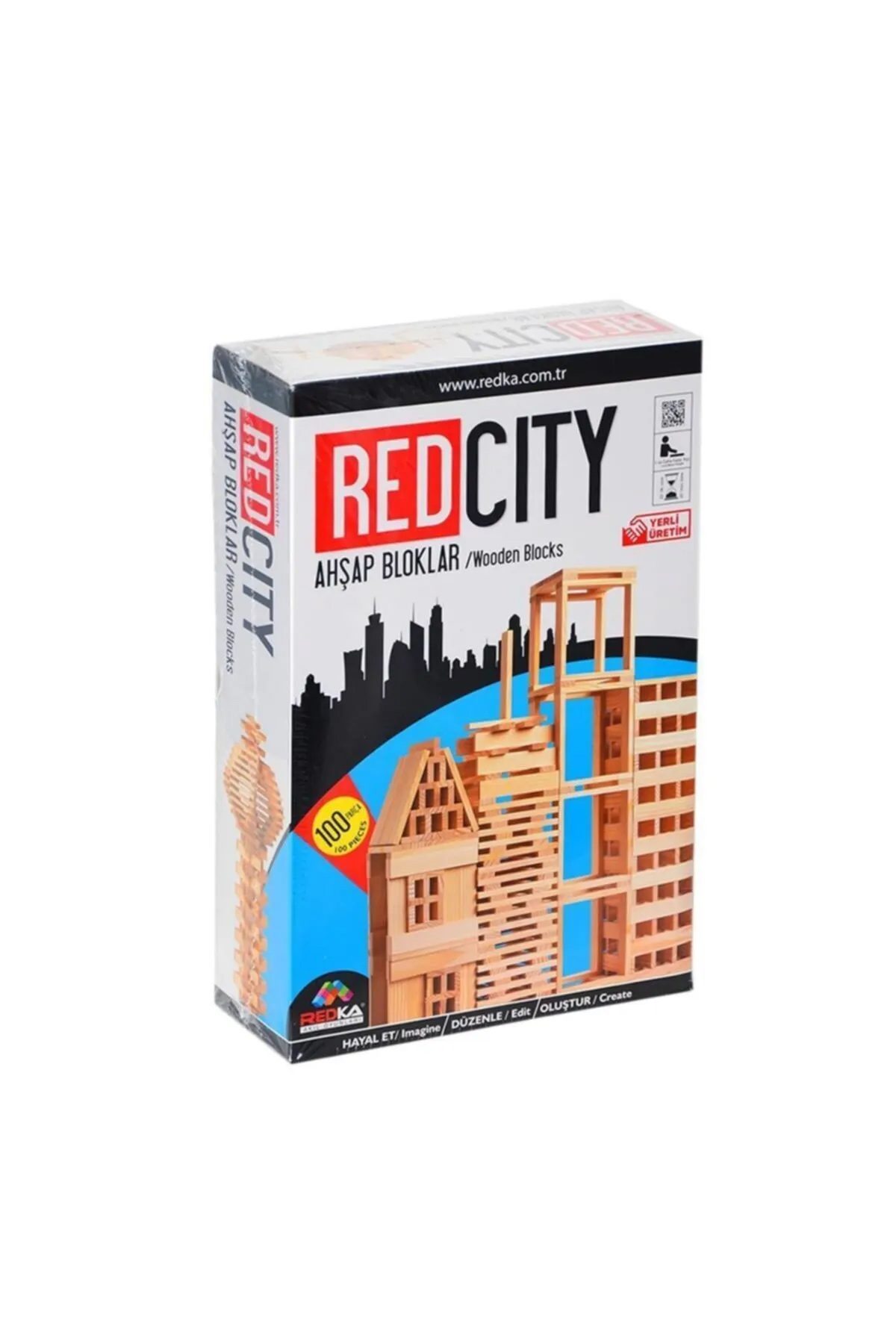 Redka Akıl Oyunları Redka Redcity Oyunu Ahşap Bloklar - Lisinya