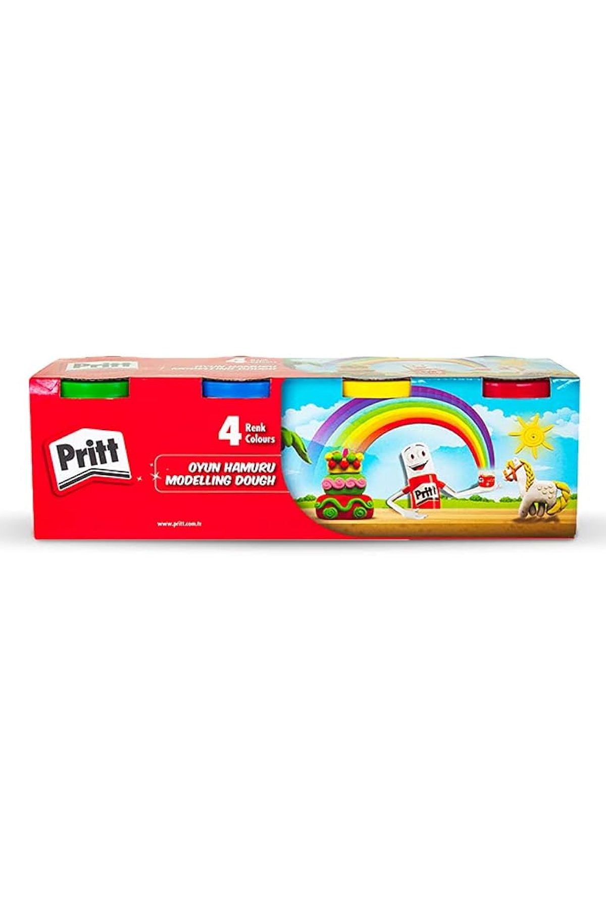 Pritt 4 Renk 100 gr X 4 Oyun Hamuru - Lisinya