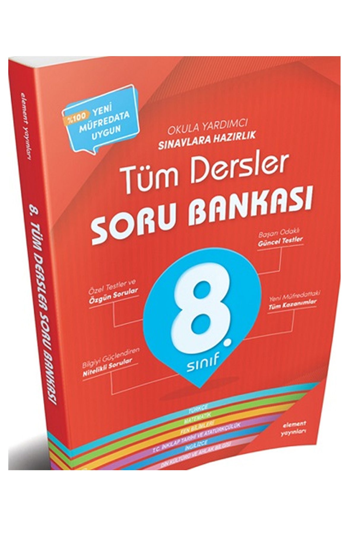 8. Sınıf Tüm Dersler Soru Bankası Element Yayınları - Lisinya