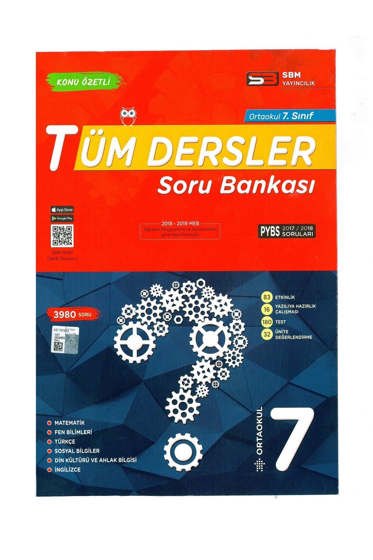 Sbm Yayınları Tüm Dersler Soru Bankası 7. Sınıf - Lisinya