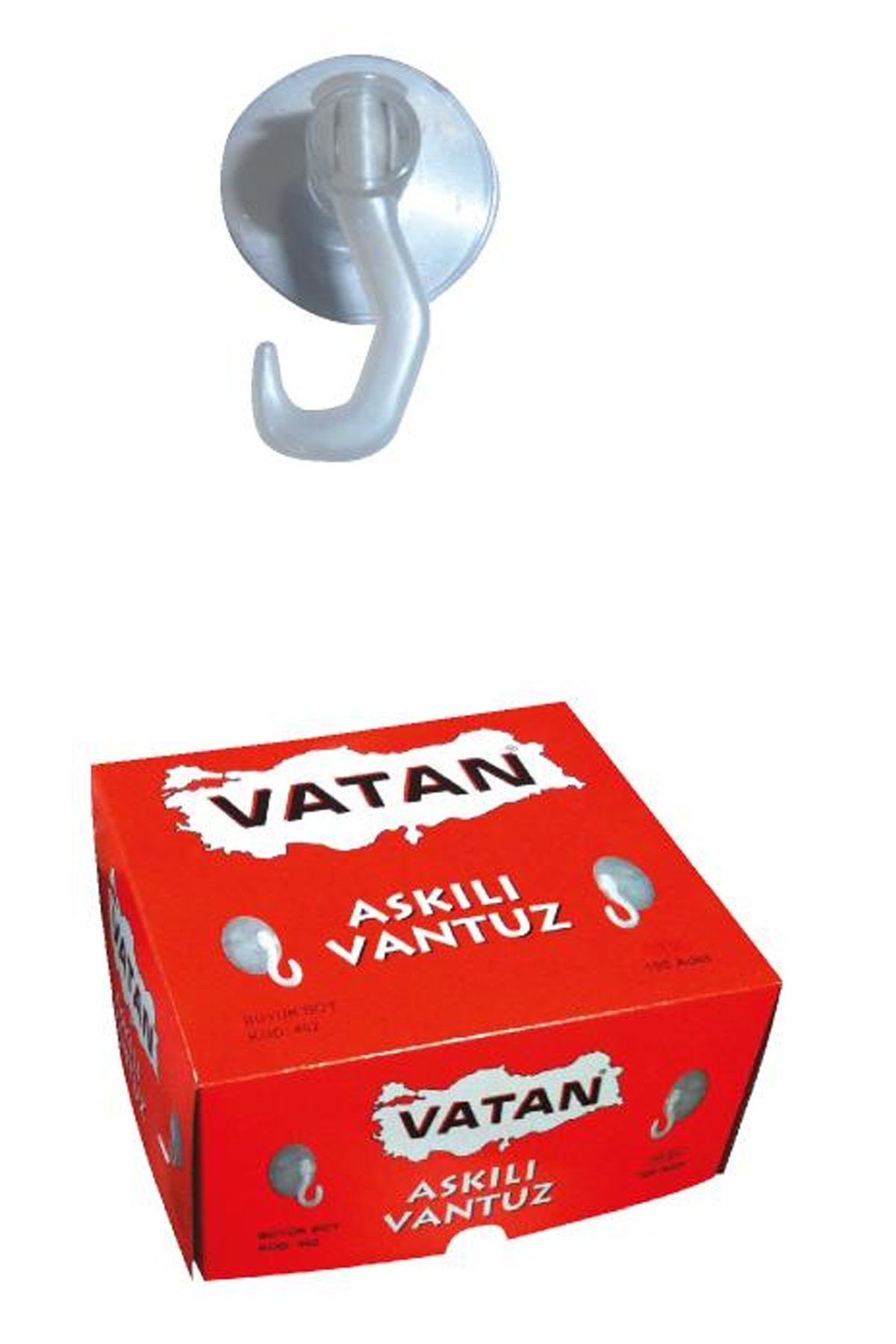 Vt401 Vantuz Büyük Boy 100 Lü (1 Paket 100 Adet) - Lisinya