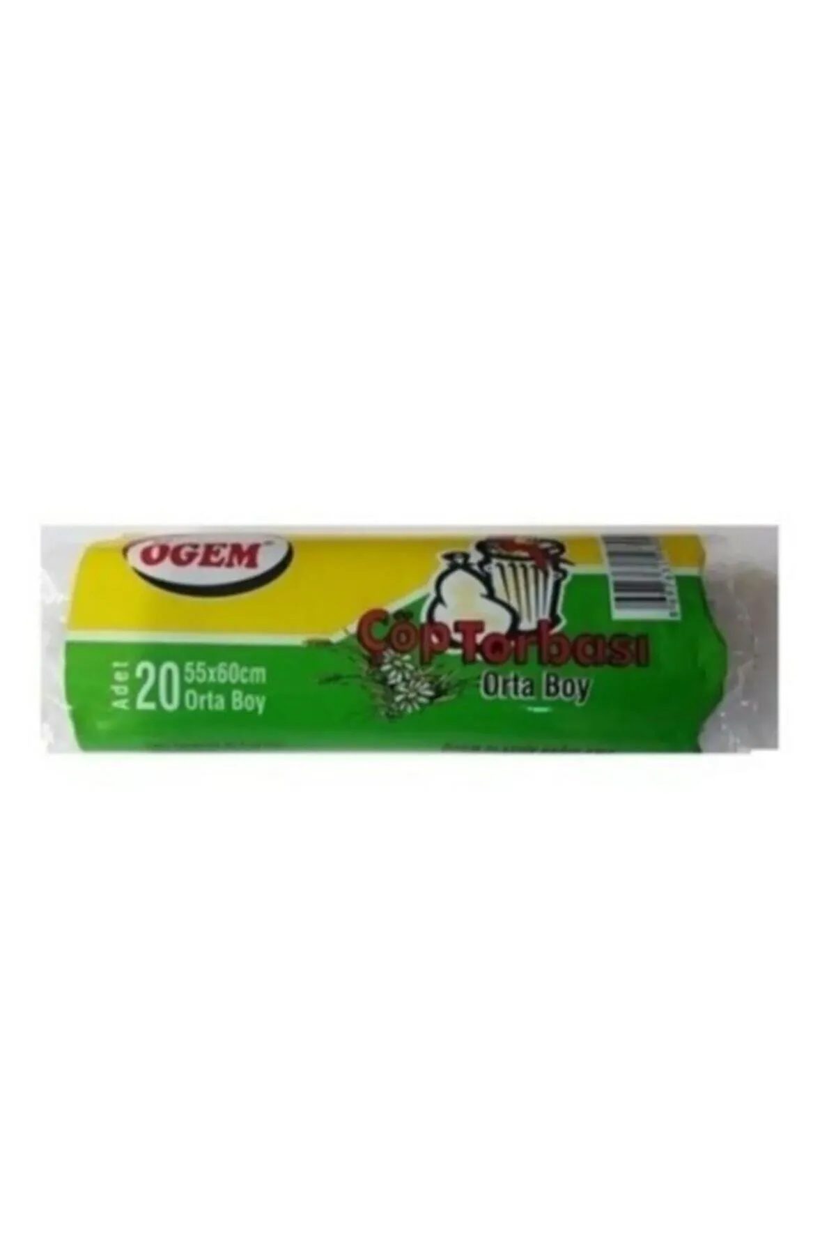 Orta Boy Çöp Torbası 55 x 60 cm 20 Li Rulo x 1 Paket = 20 Adet (Mavi) - Lisinya