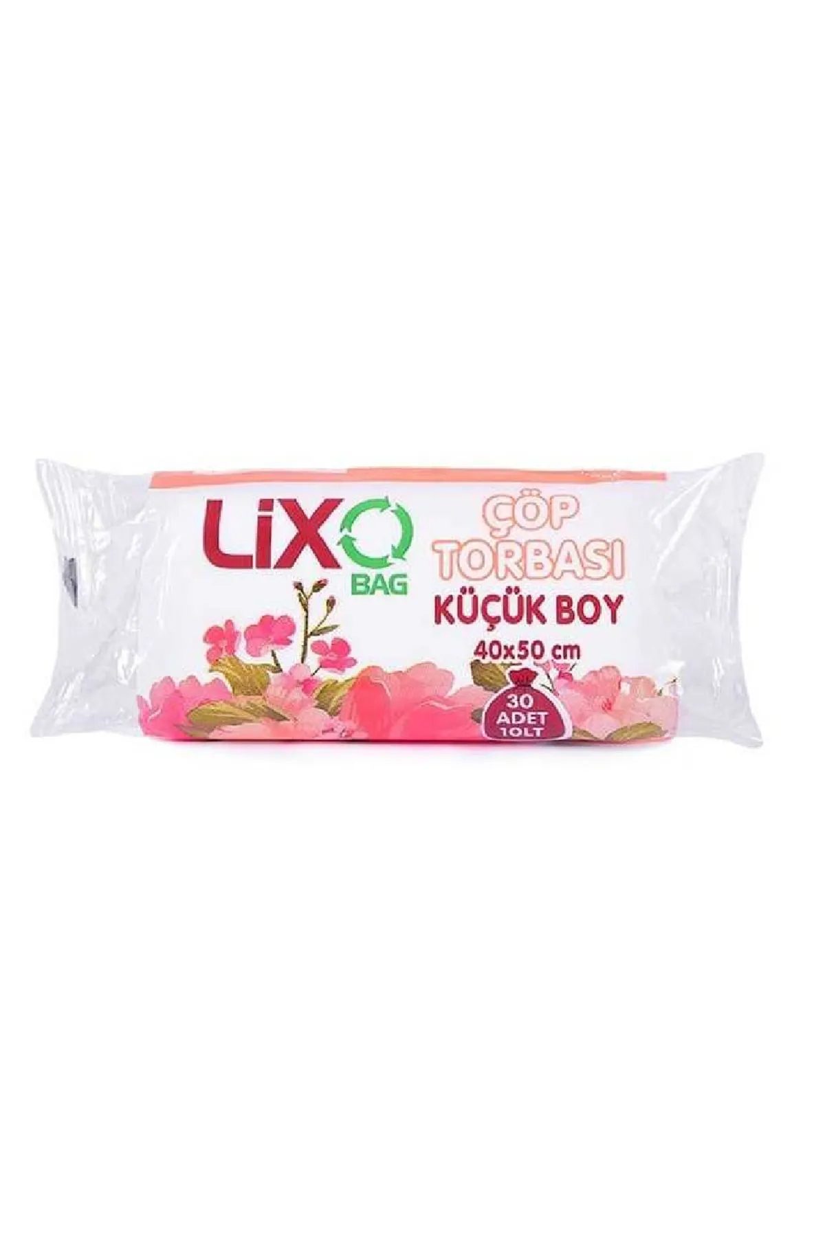 Küçük Boy Çöp Torbası 40 x 50 cm 30 Lu Rulo x 1 Paket = 30 Adet (Şeffaf) - Lisinya