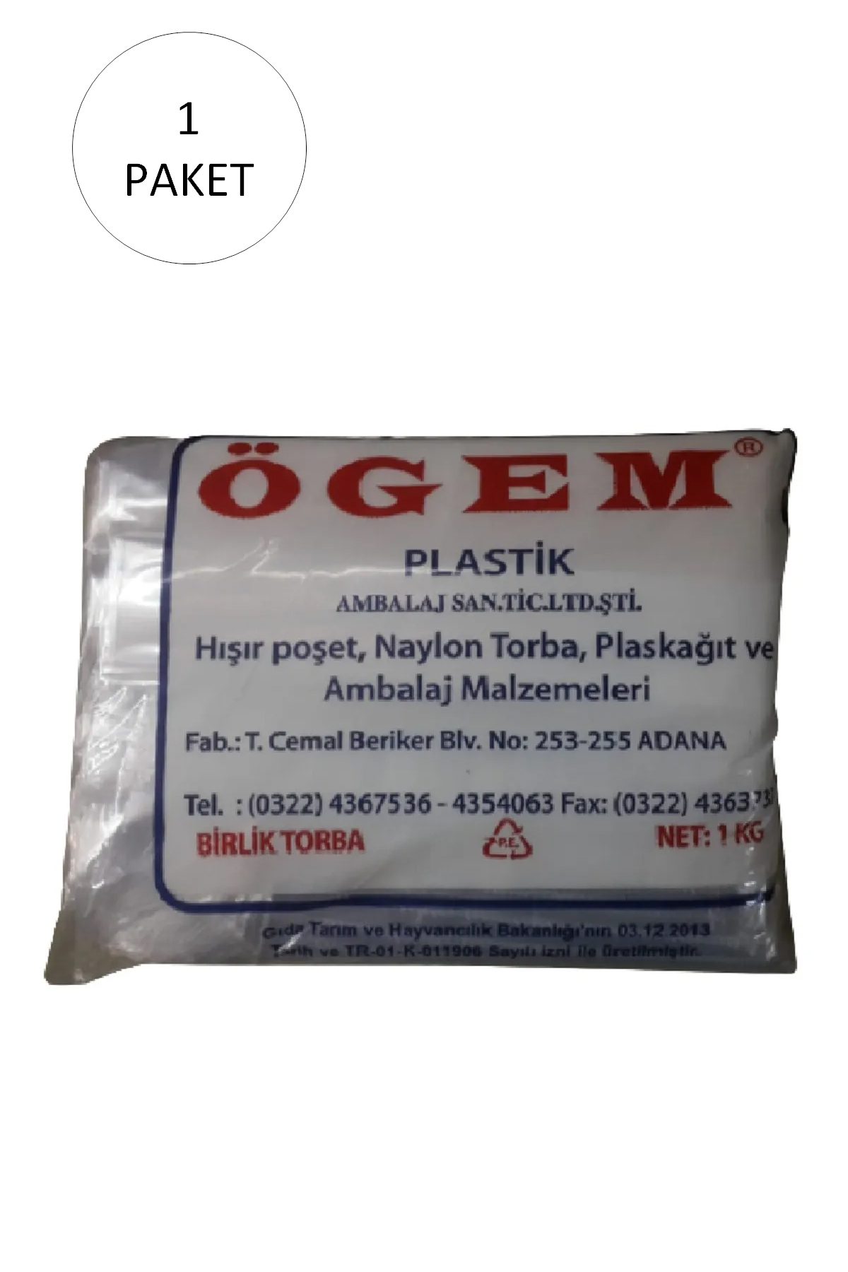 Bakkaliye Naylon Torba Birlik 20x30 cm 1 kg 1 Paket (Takriben 230 Adet) - Lisinya