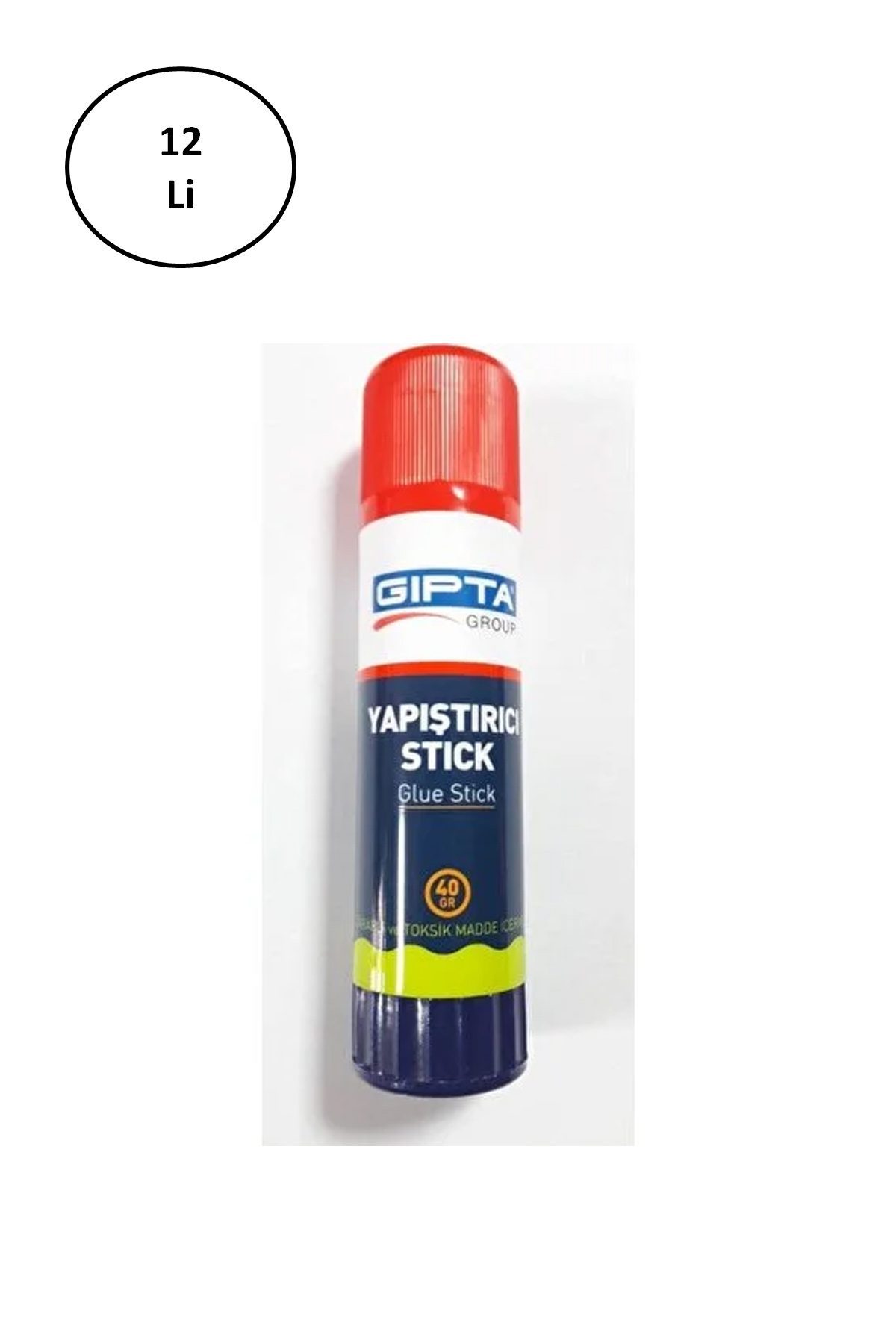 Gıpta Glue Stick Yapıştırıcı 40 Gr Beyaz 12'li - Lisinya