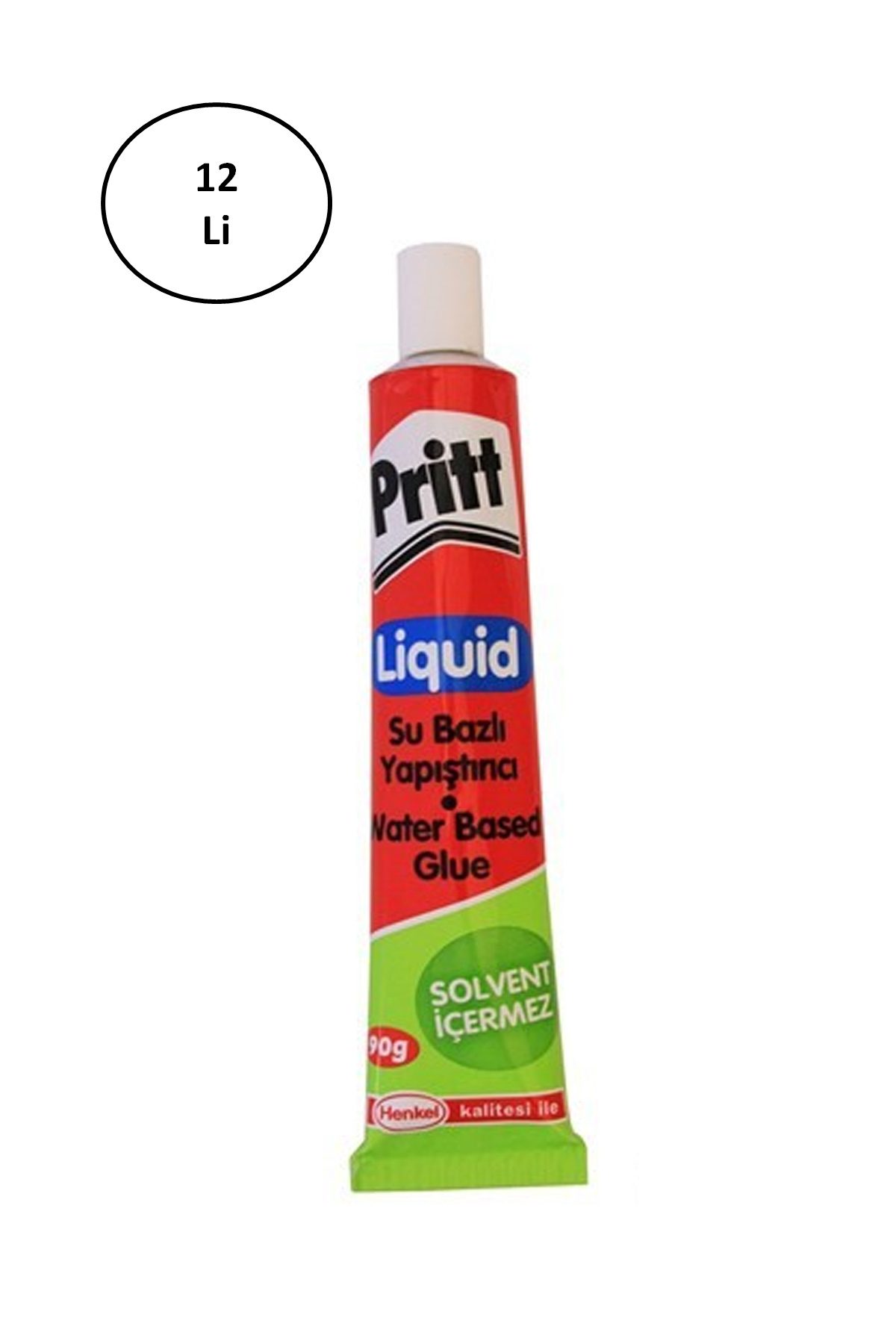 Pritt Sıvı Yapıştırıcı - 90g Tüp - Solventsiz 12'li - Lisinya